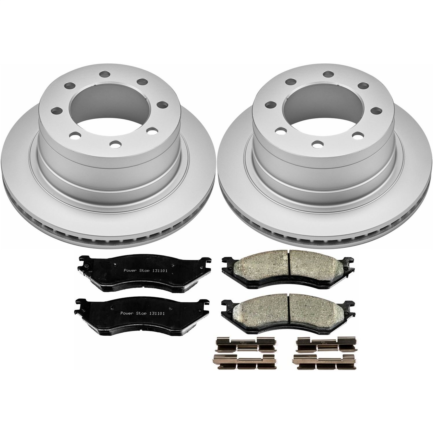 Power Stop - CRK5490 - Rear - Disc Brake Pad and Rotor Kit