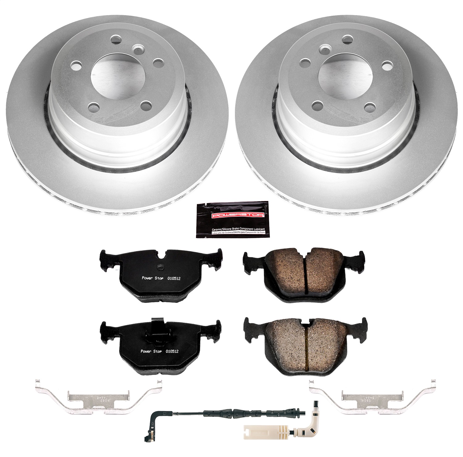 Power Stop - CRK5491 - Rear - Disc Brake Pad and Rotor Kit