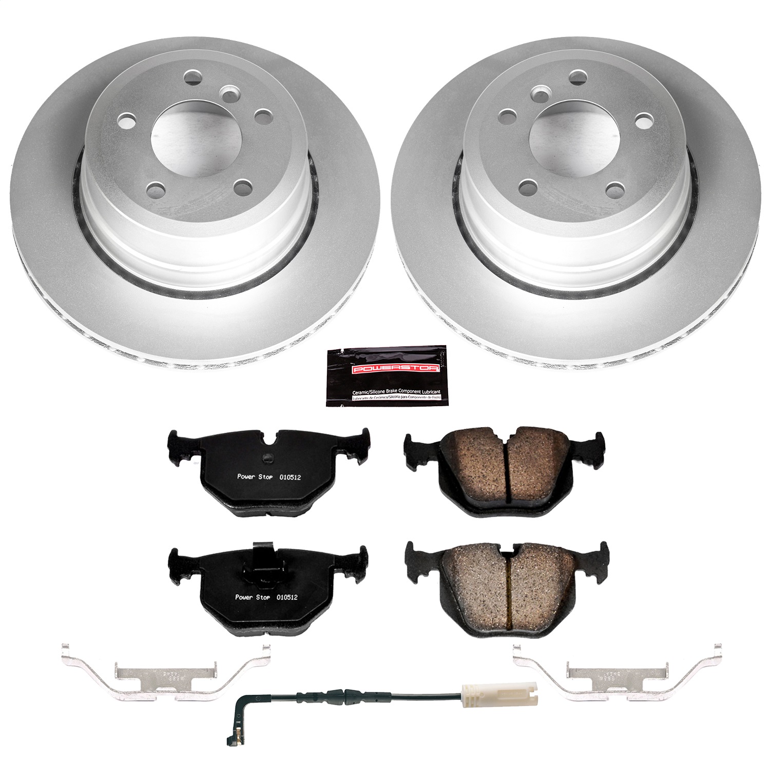 Power Stop - CRK5492 - Rear - Disc Brake Pad and Rotor Kit