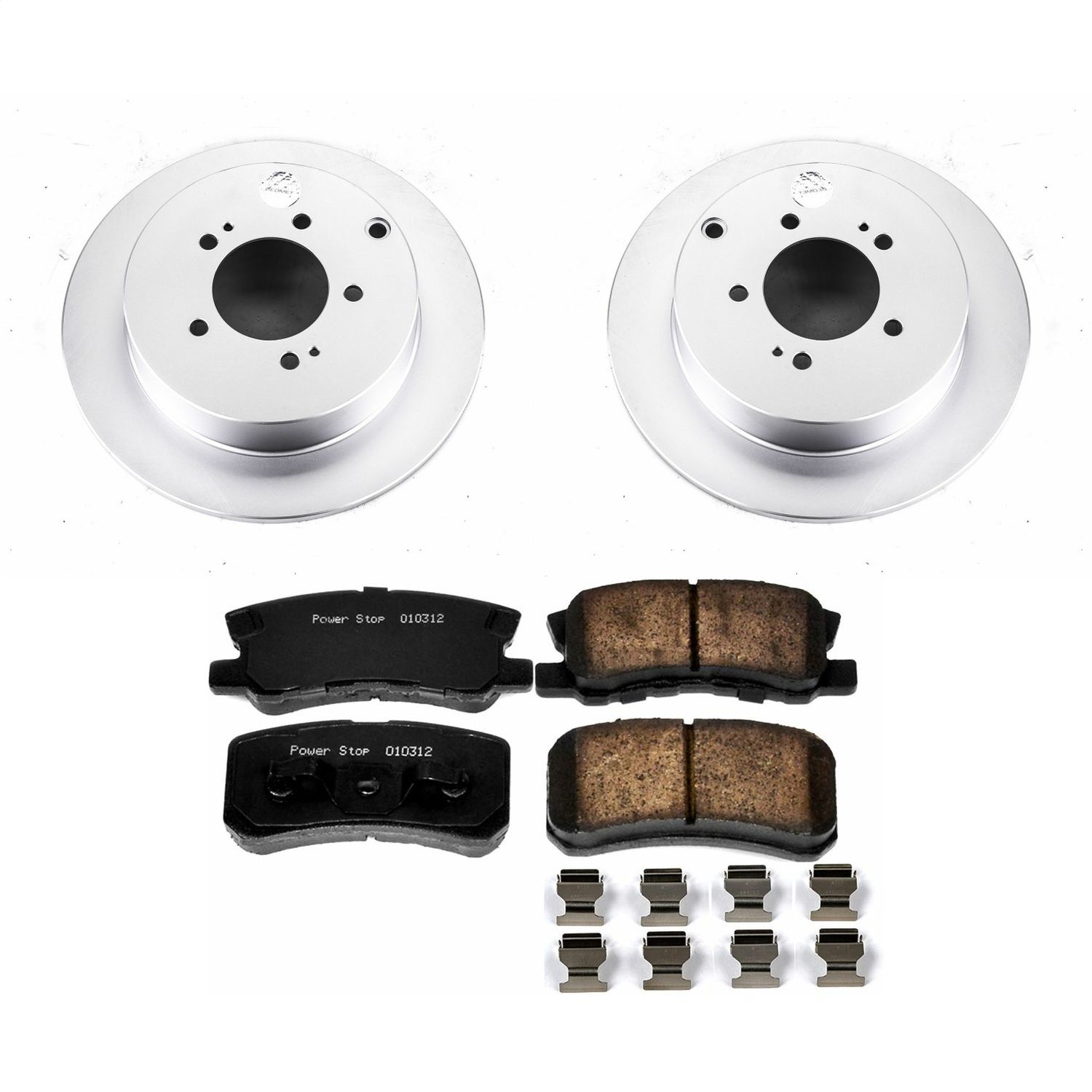 Power Stop - CRK5499 - Rear - Disc Brake Pad and Rotor Kit