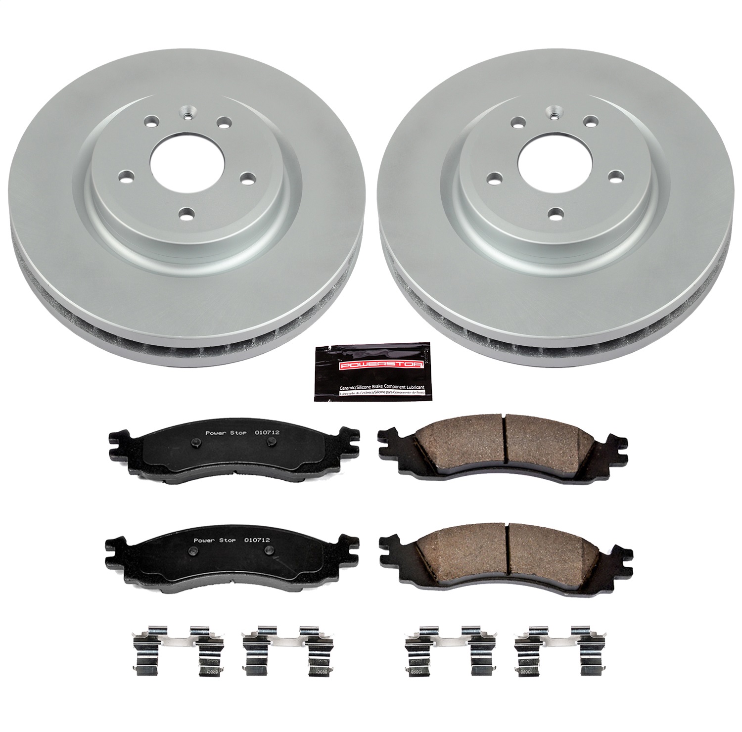 Power Stop - CRK5507 - Front - Disc Brake Pad and Rotor Kit
