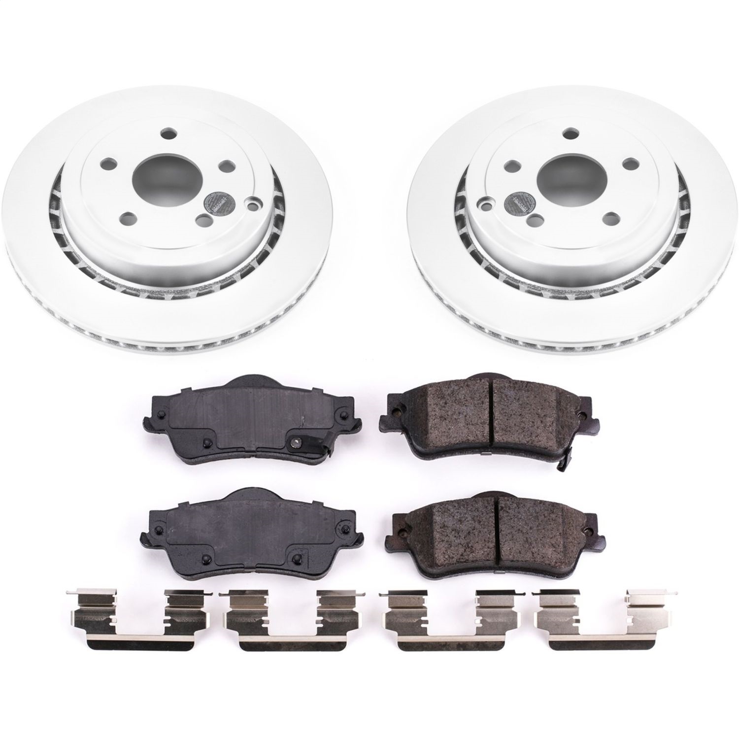 Power Stop - CRK5528 - Rear - Disc Brake Pad and Rotor Kit