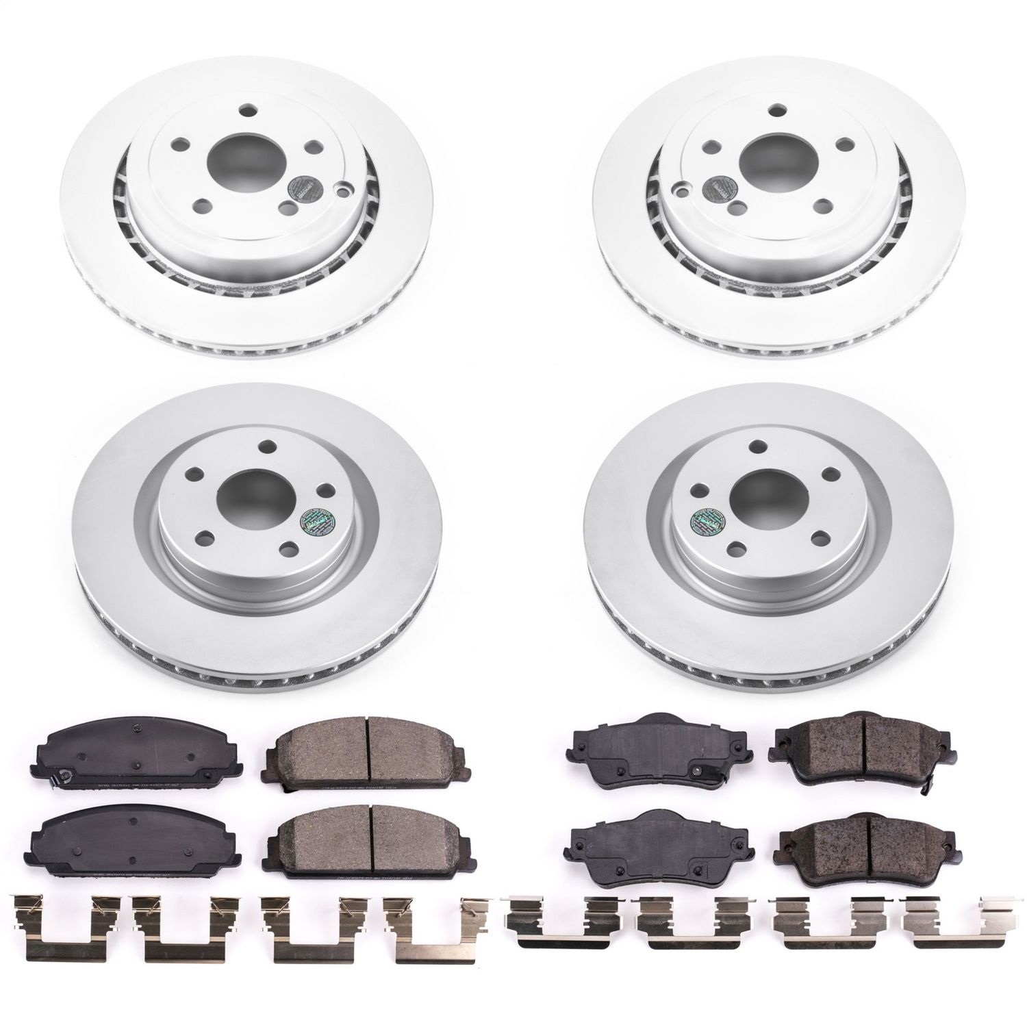 Power Stop - CRK5530 - Front and Rear - Disc Brake Pad and Rotor Kit