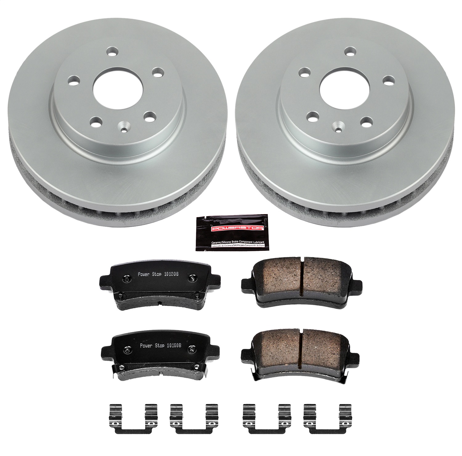 Power Stop - CRK5531 - Rear - Disc Brake Pad and Rotor Kit