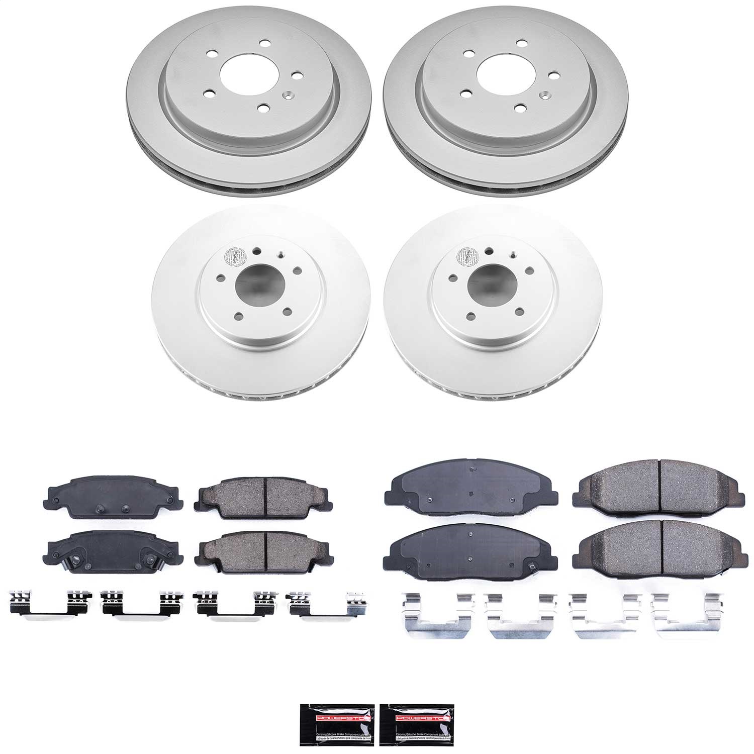 Power Stop - CRK5539 - Front and Rear - Disc Brake Pad and Rotor Kit