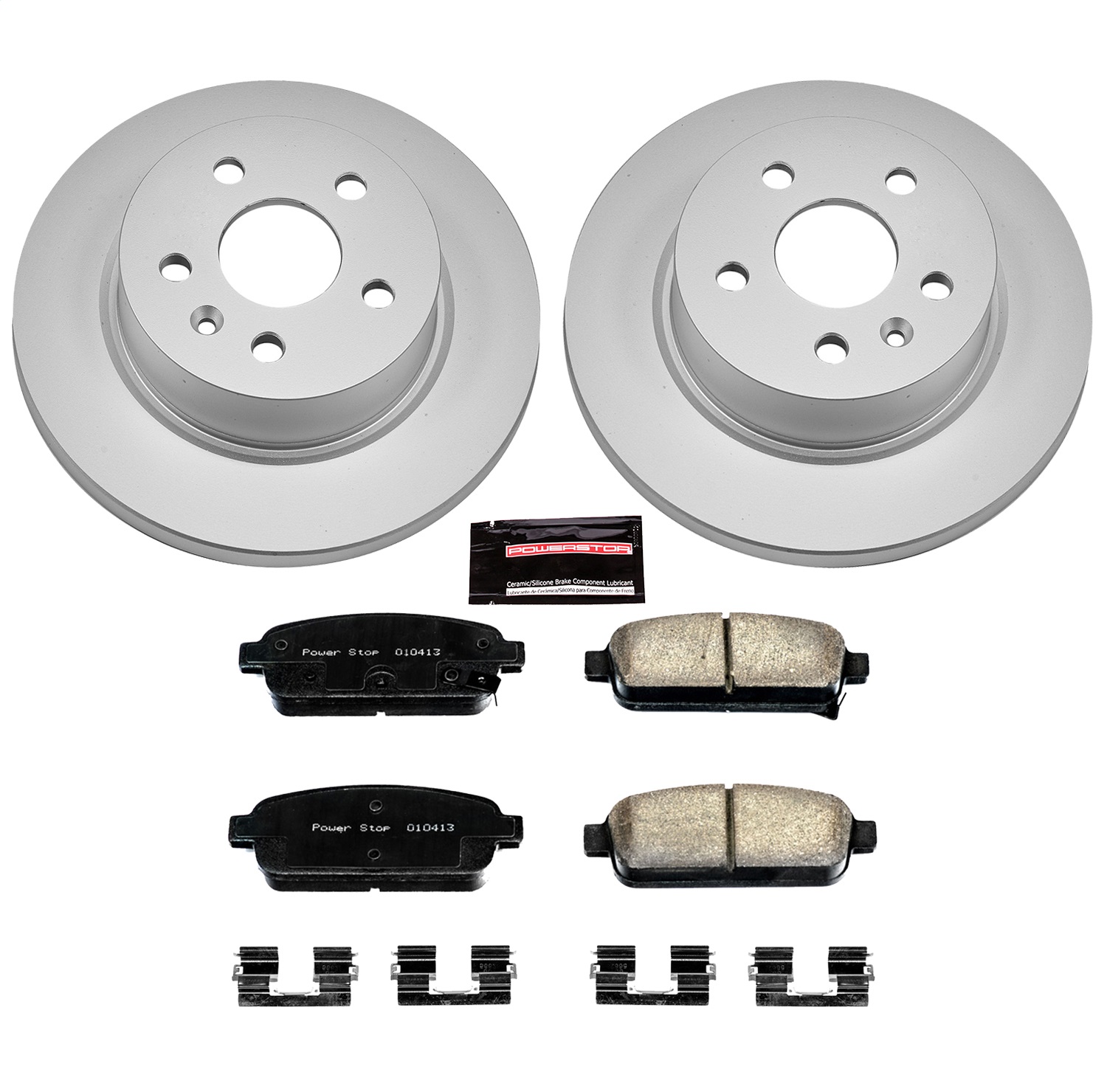 Power Stop - CRK5544 - Rear - Disc Brake Pad and Rotor Kit