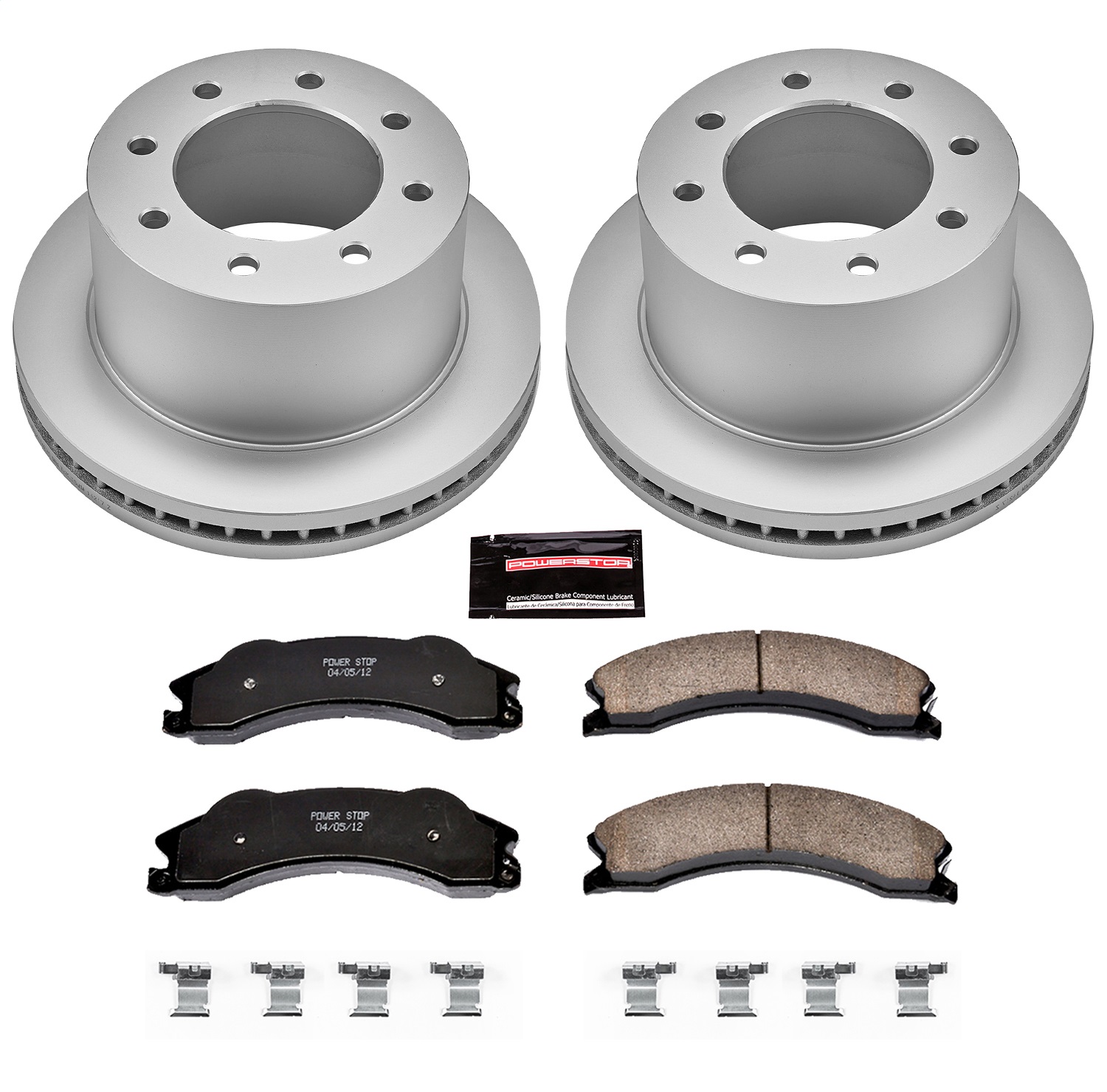 Power Stop - CRK5562 - Rear - Disc Brake Pad and Rotor Kit