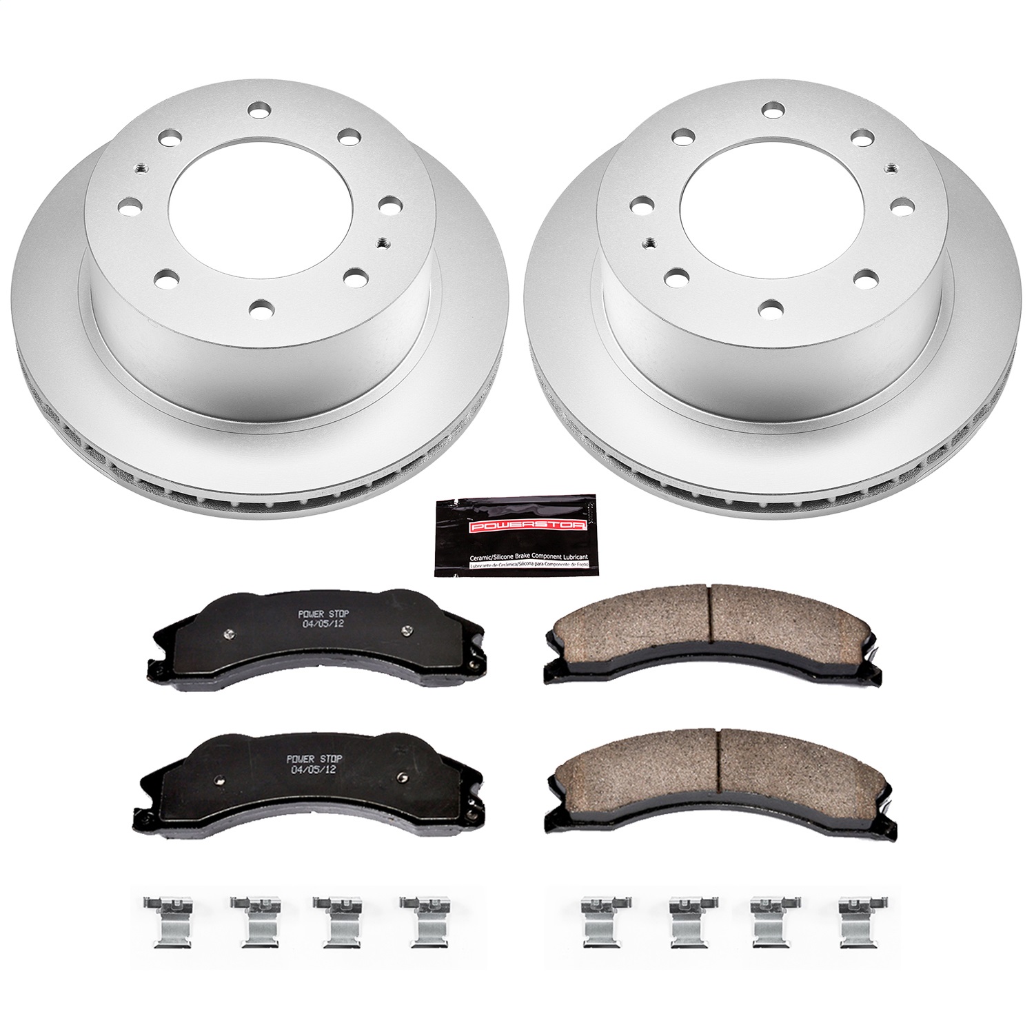 Power Stop - CRK5563 - Rear - Disc Brake Pad and Rotor Kit