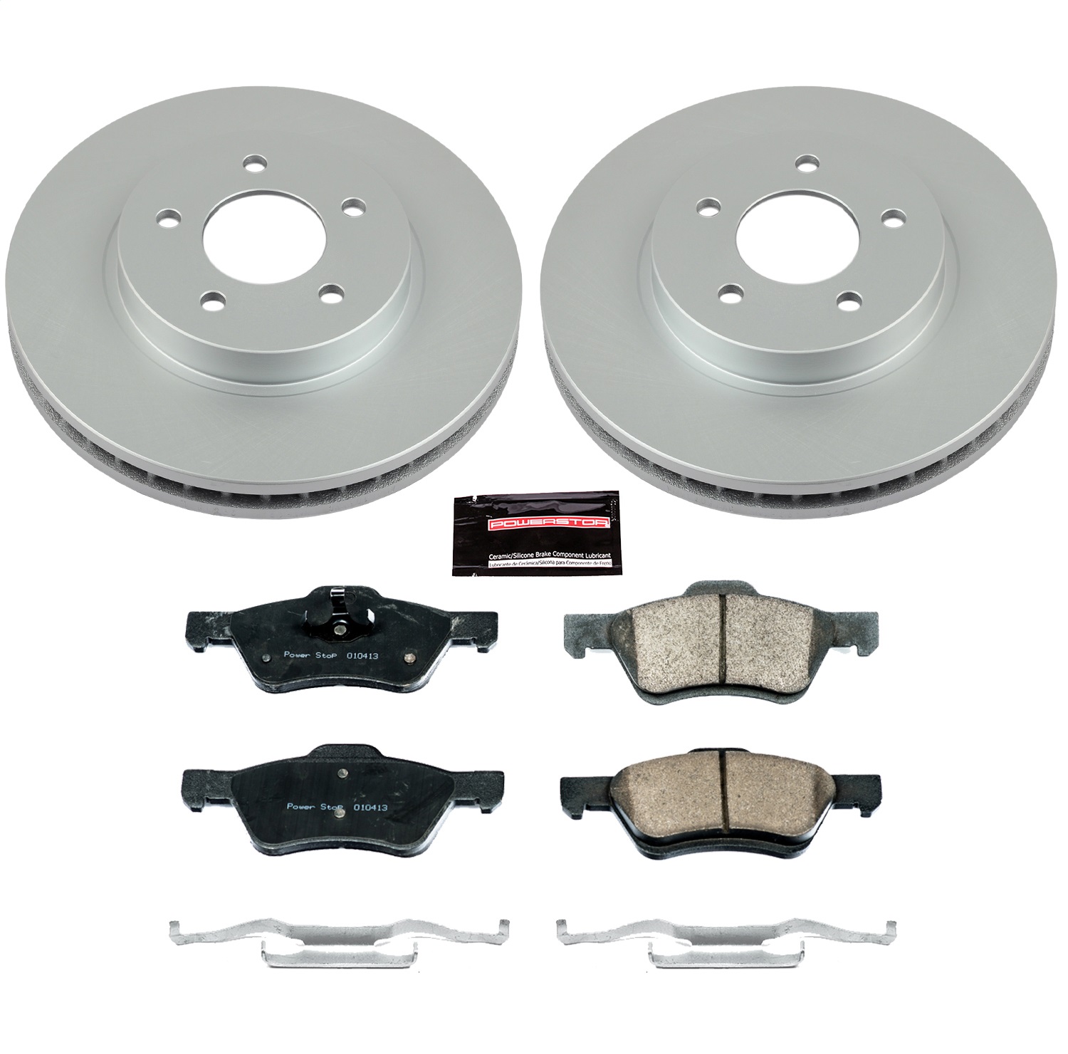 Power Stop - CRK5572 - Front - Disc Brake Pad and Rotor Kit