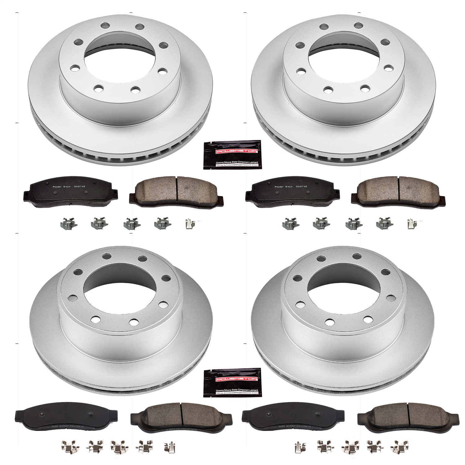 Power Stop - CRK5573 - Front and Rear - Disc Brake Pad and Rotor Kit
