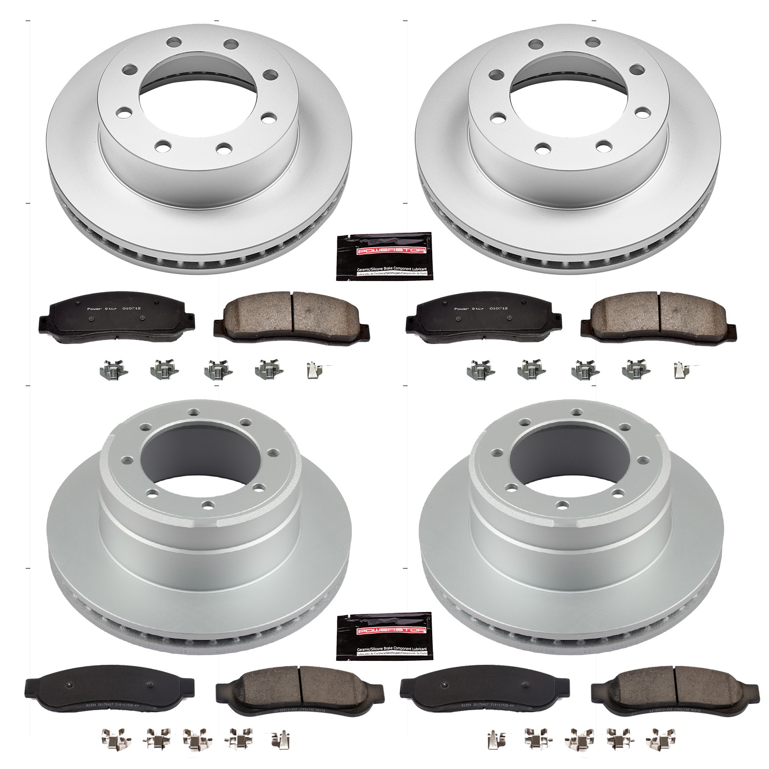 Power Stop - CRK5574 - Front and Rear - Disc Brake Pad and Rotor Kit
