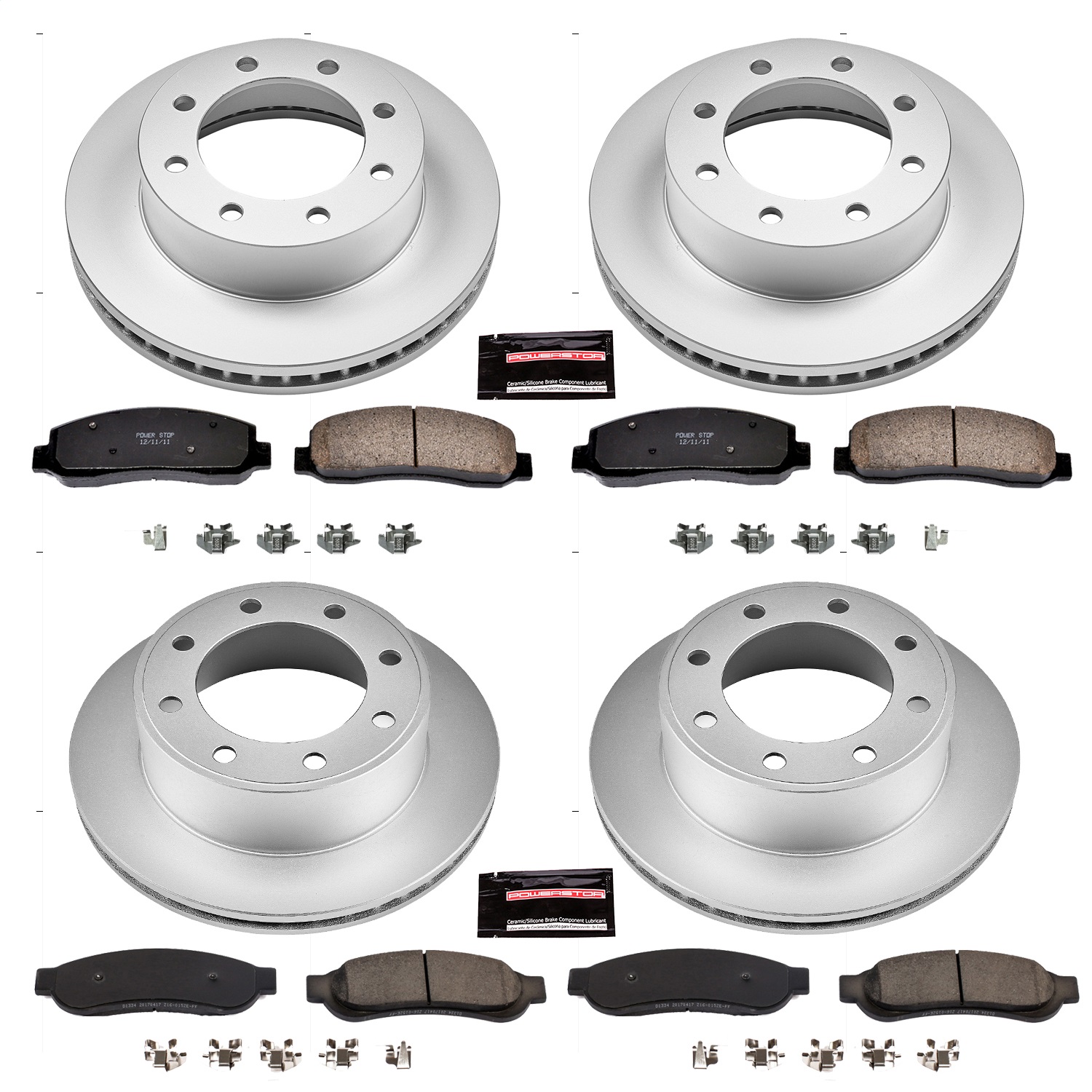 Power Stop - CRK5575 - Front and Rear - Disc Brake Pad and Rotor Kit