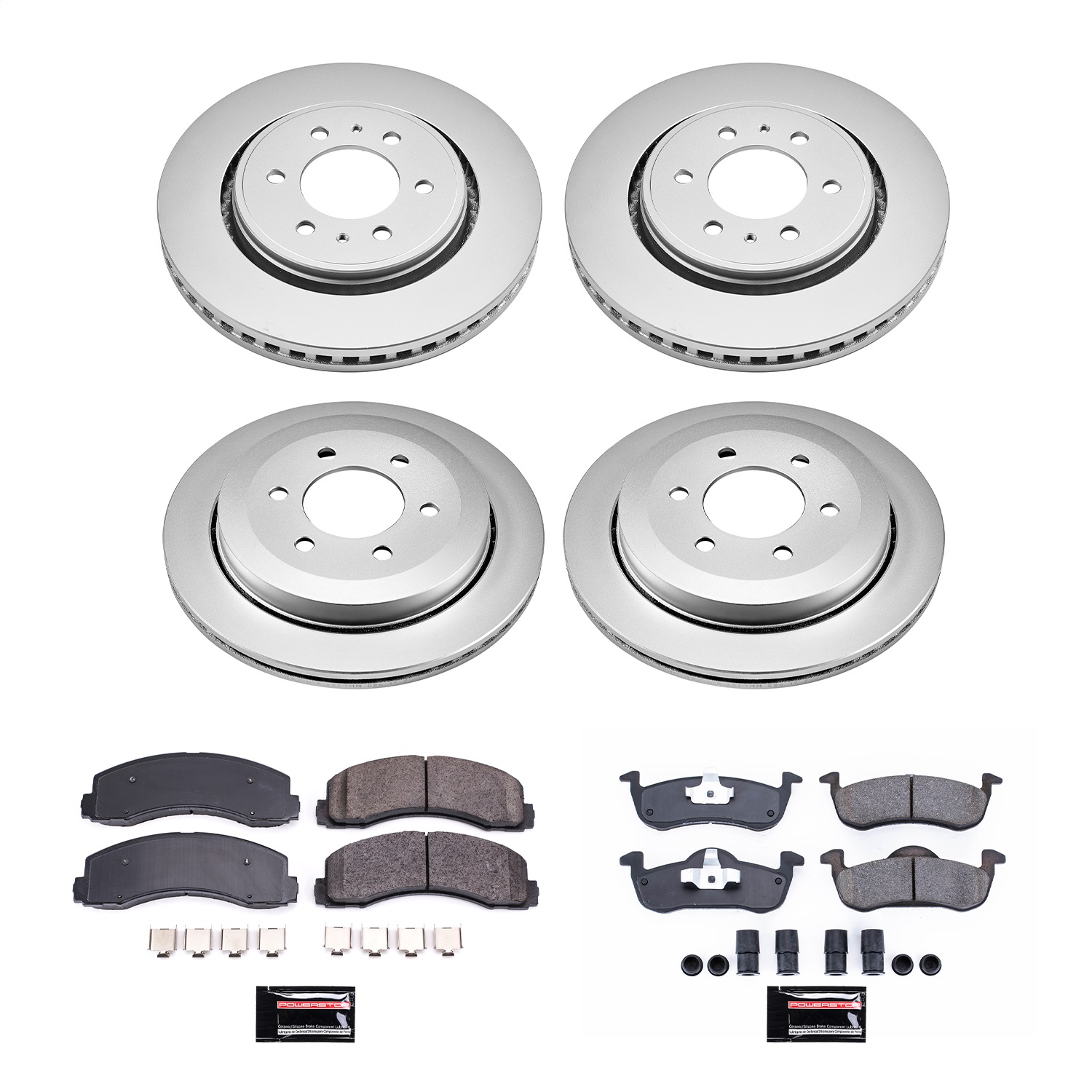 Power Stop - CRK5577 - Front and Rear - Disc Brake Pad and Rotor Kit
