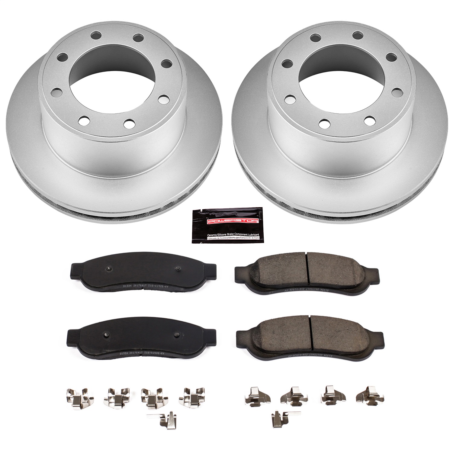 Power Stop - CRK5578 - Rear - Disc Brake Pad and Rotor Kit