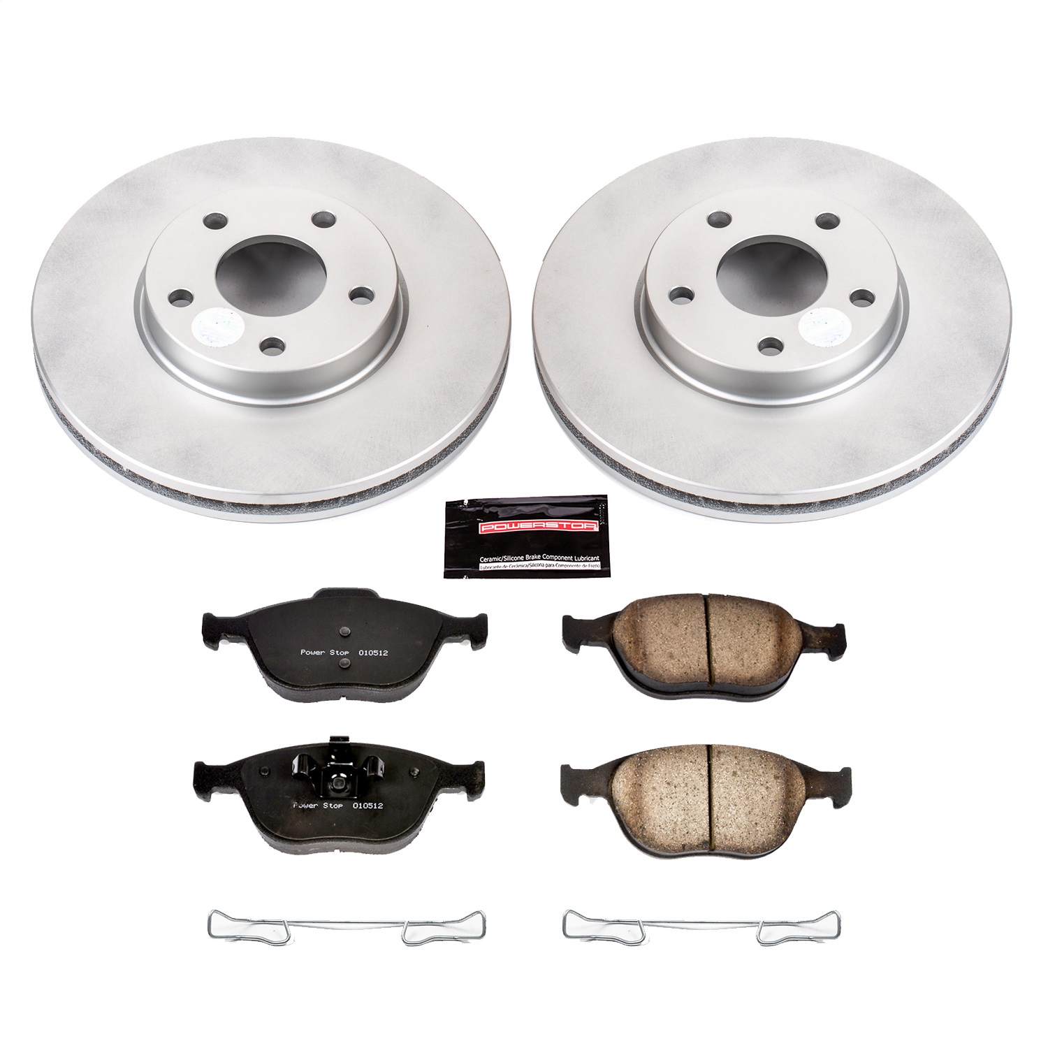 Power Stop - CRK5580 - Front - Disc Brake Pad and Rotor Kit