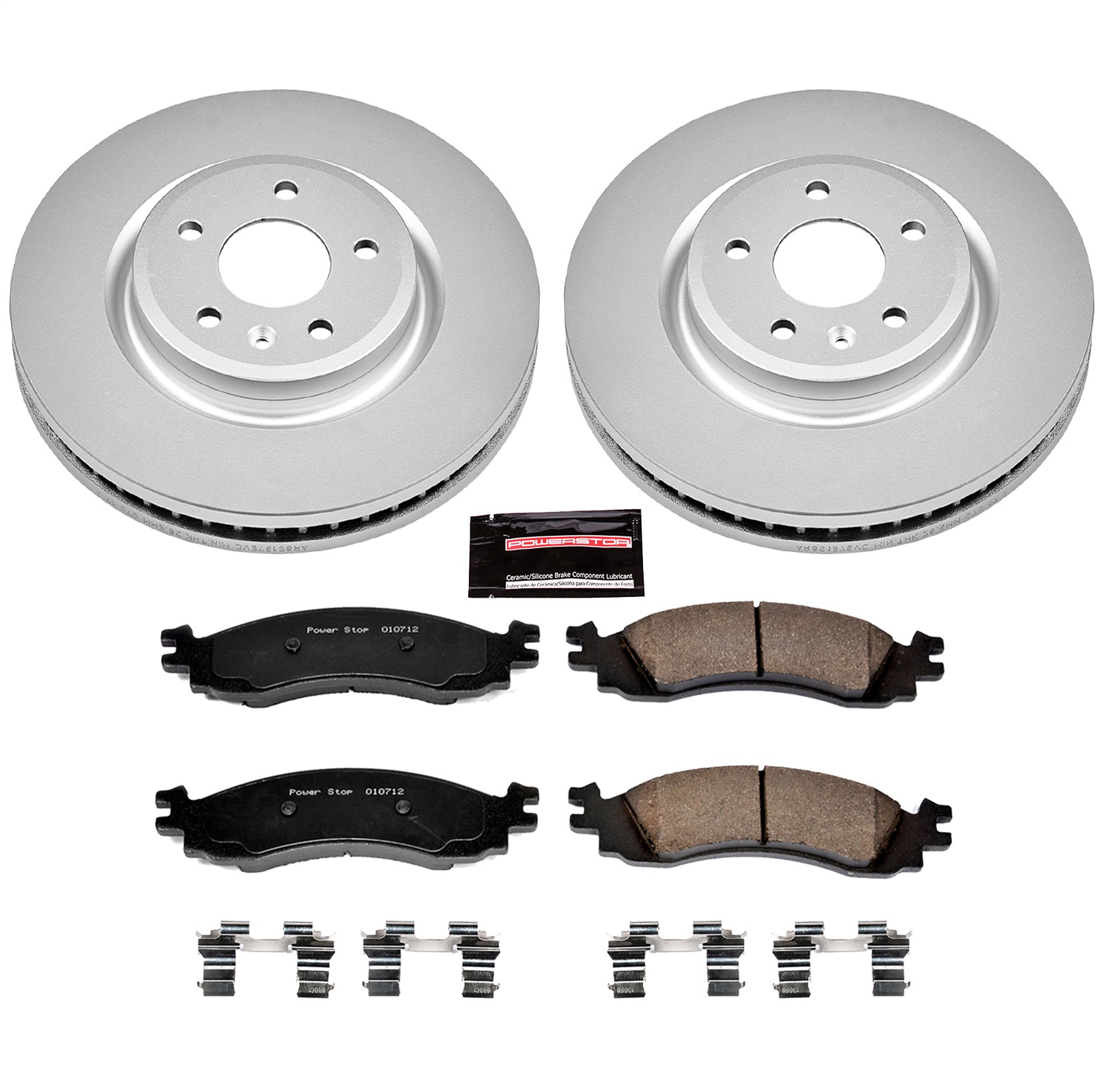 Power Stop - CRK5581 - Front - Disc Brake Pad and Rotor Kit