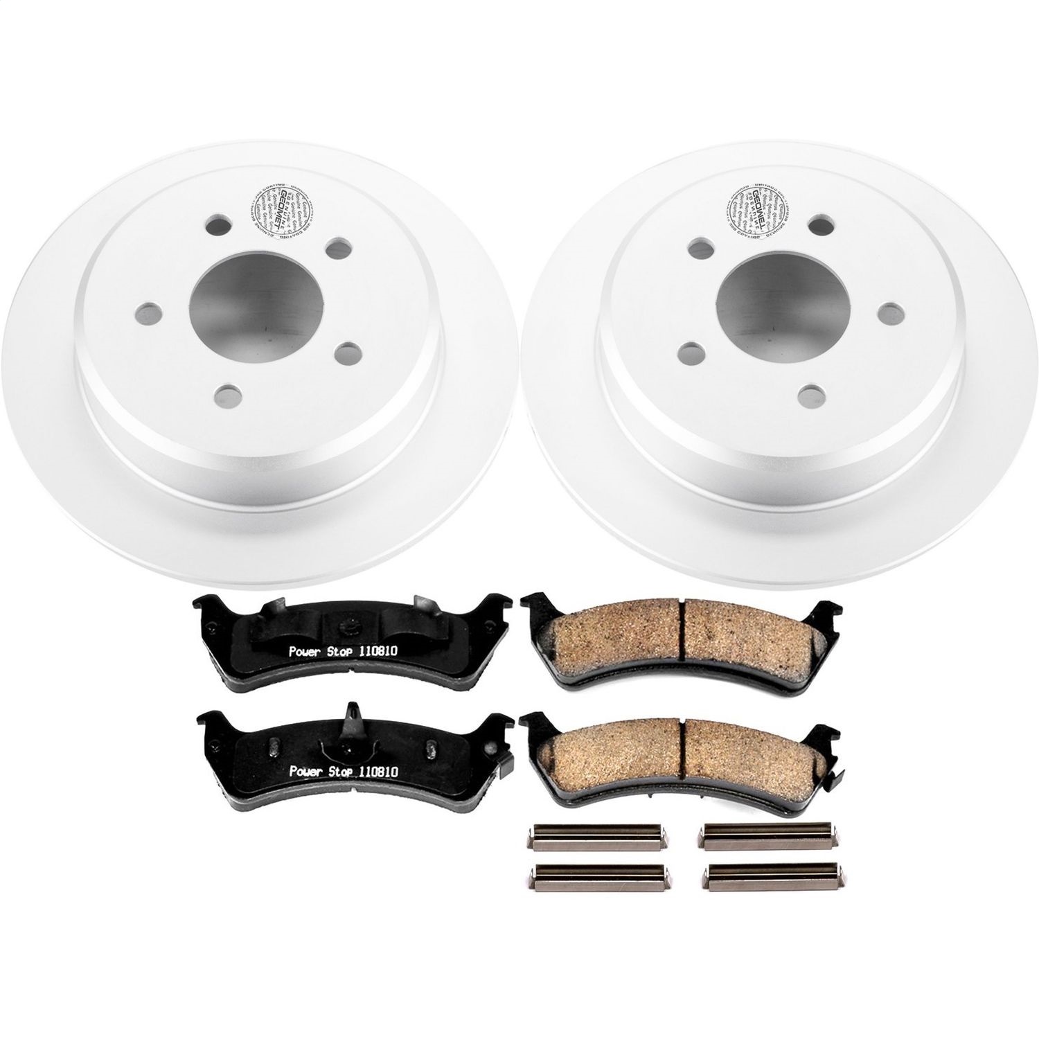 Power Stop - CRK5592 - Rear - Disc Brake Pad and Rotor Kit