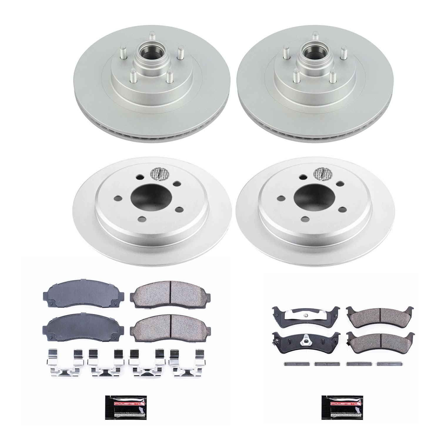 Power Stop - CRK5594 - Front and Rear - Disc Brake Pad and Rotor Kit