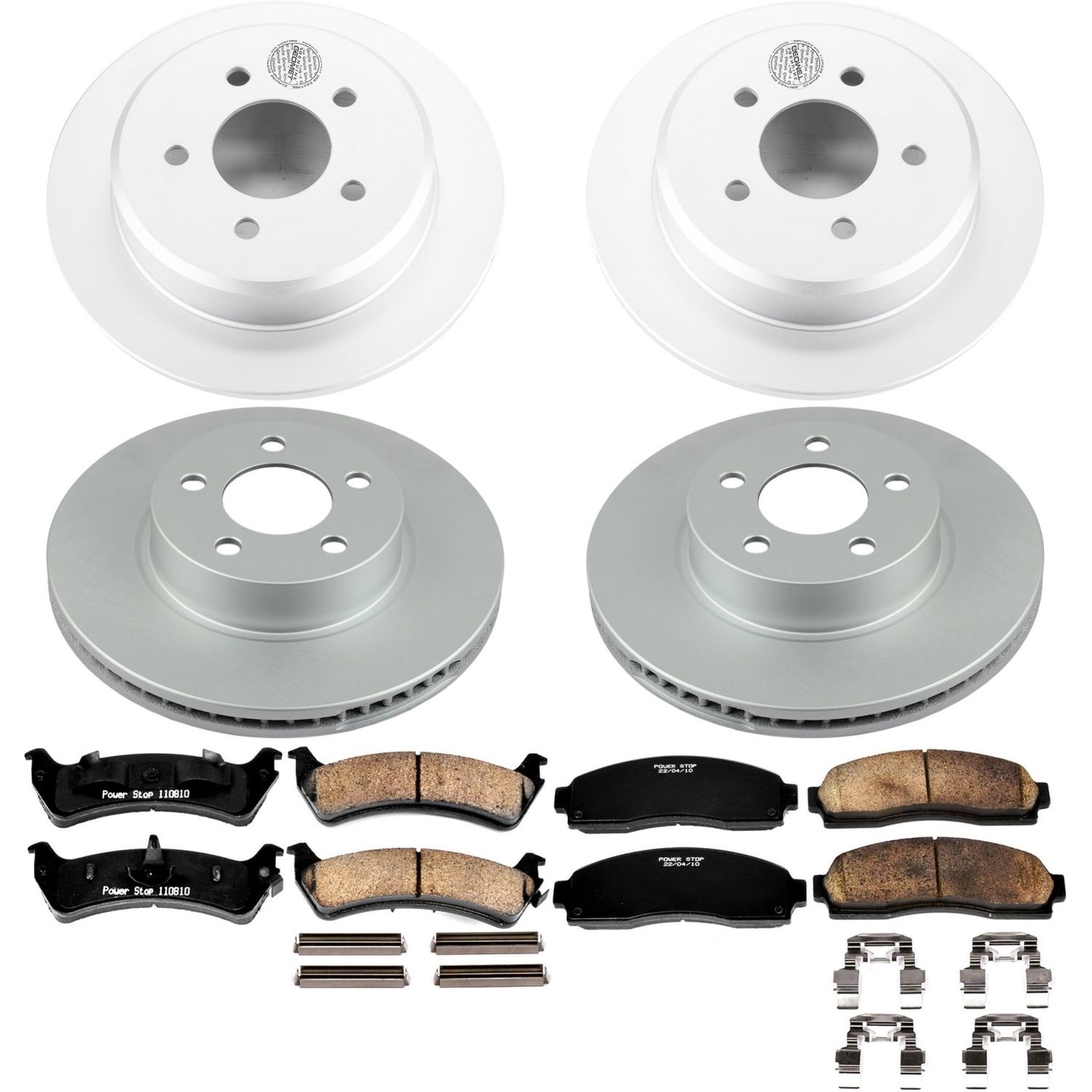 Power Stop - CRK5596 - Front and Rear - Disc Brake Pad and Rotor Kit