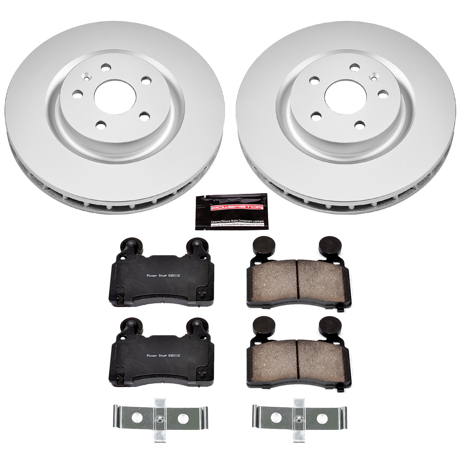 Power Stop - CRK5602 - Front - Disc Brake Pad and Rotor Kit