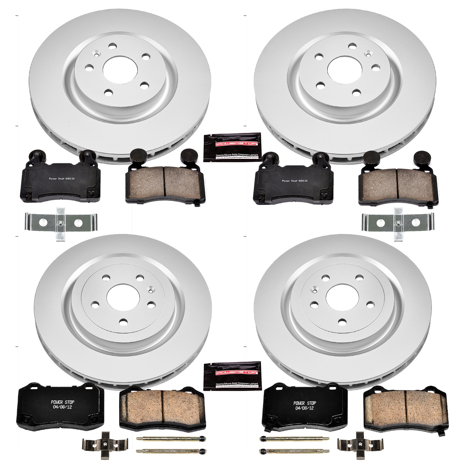 Power Stop - CRK5603 - Front and Rear - Disc Brake Pad and Rotor Kit