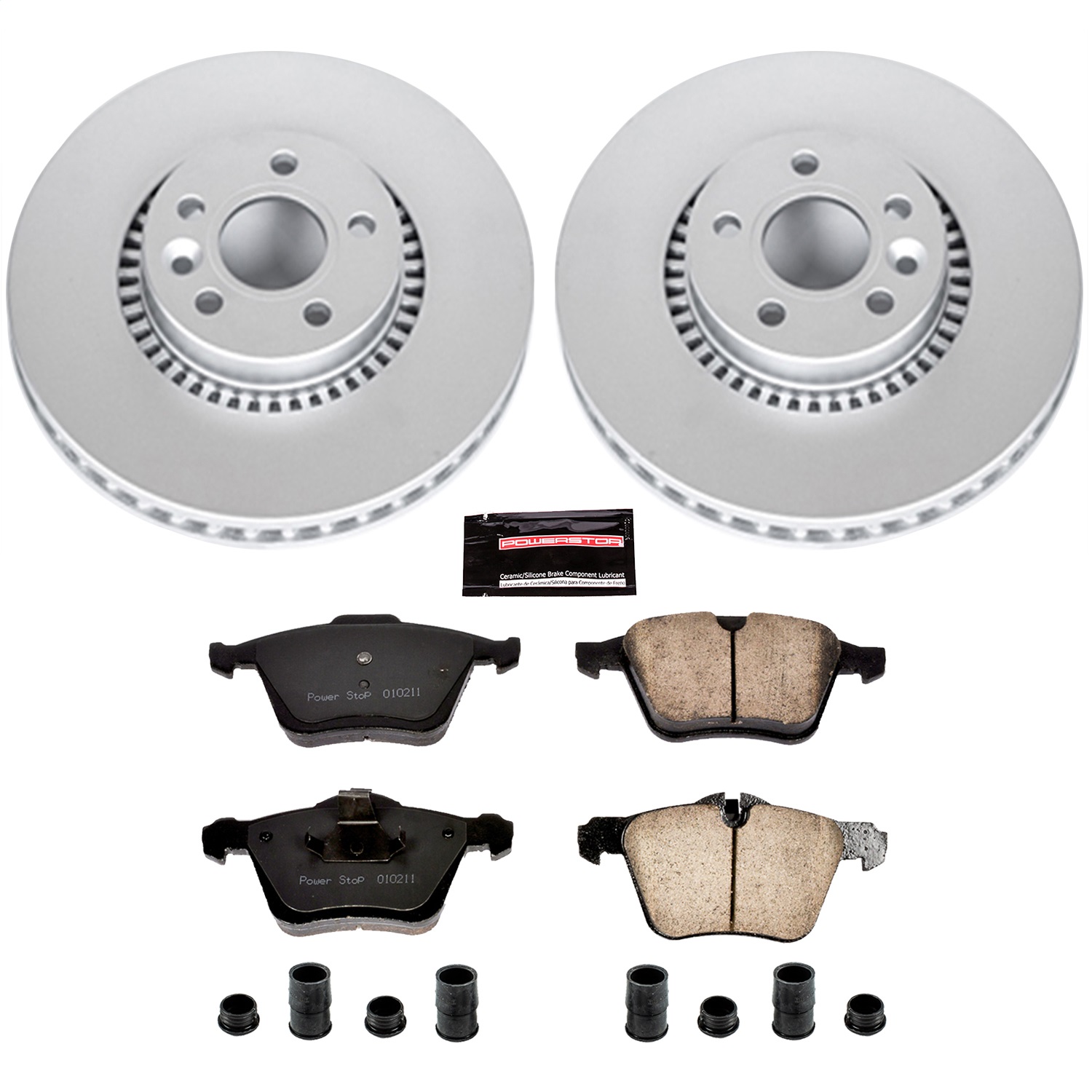 Power Stop - CRK5613 - Front - Disc Brake Pad and Rotor Kit