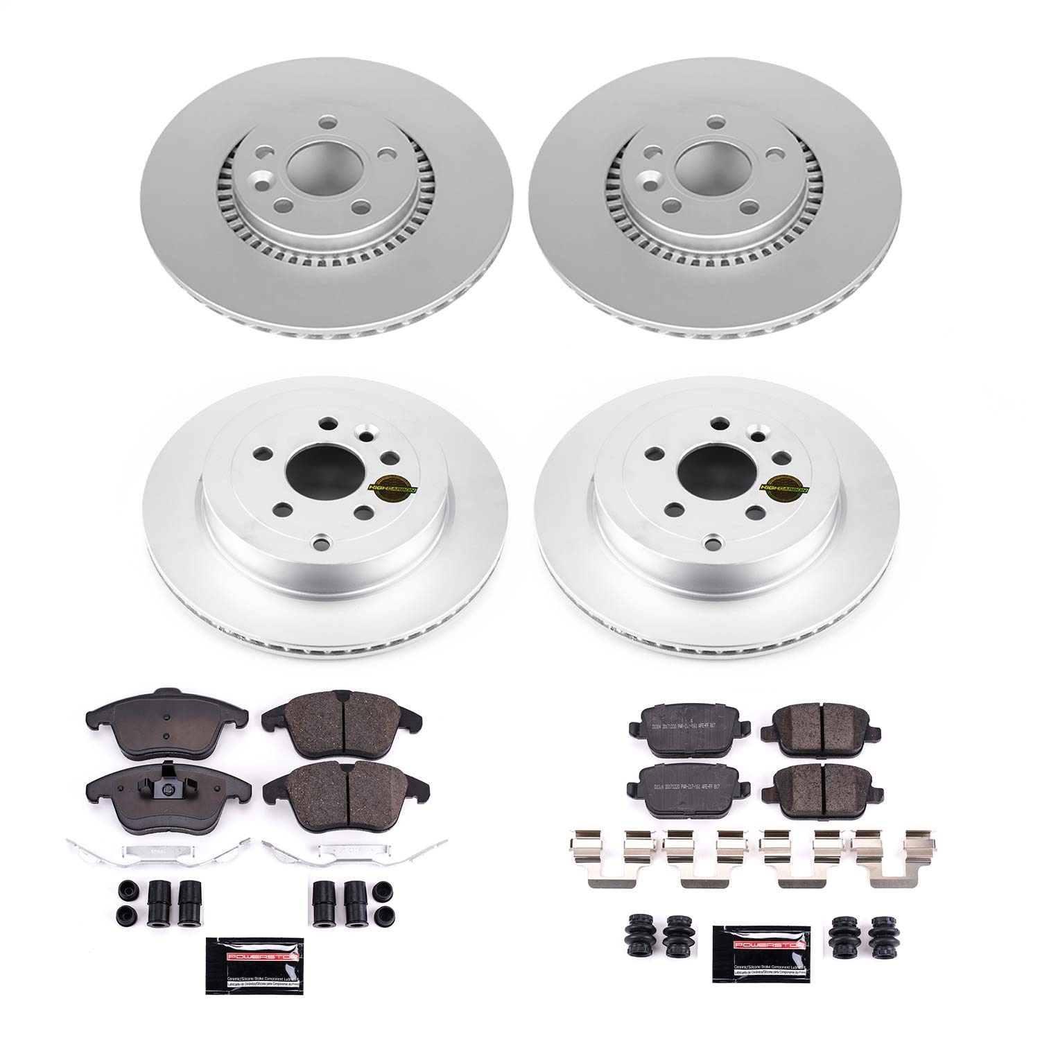 Power Stop - CRK5616 - Front and Rear - Disc Brake Pad and Rotor Kit