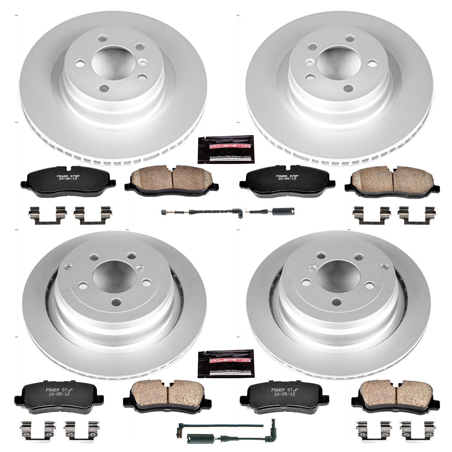Power Stop - CRK5632 - Front and Rear - Disc Brake Pad and Rotor Kit