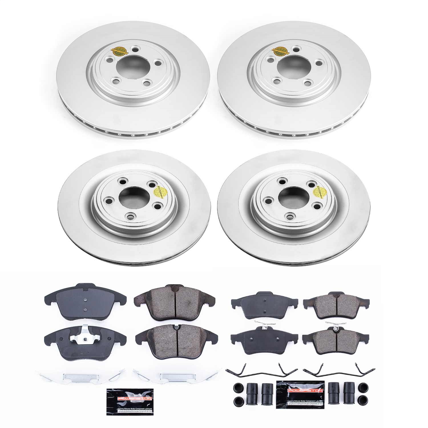 Power Stop - CRK5637 - Front and Rear - Disc Brake Pad and Rotor Kit