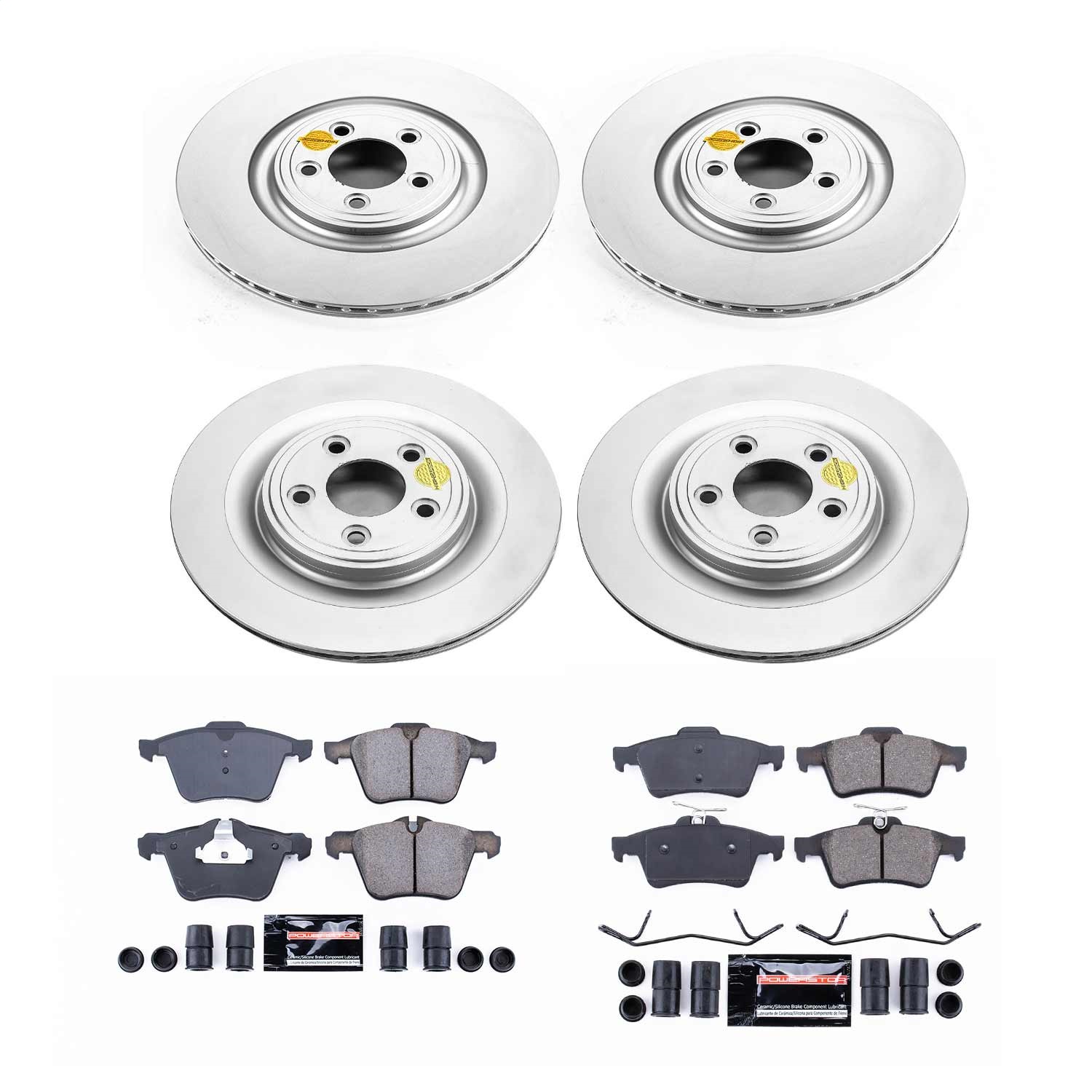 Power Stop - CRK5639 - Front and Rear - Disc Brake Pad and Rotor Kit