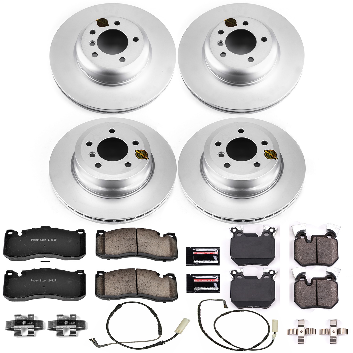 Power Stop - CRK5686 - Front and Rear - Disc Brake Pad and Rotor Kit