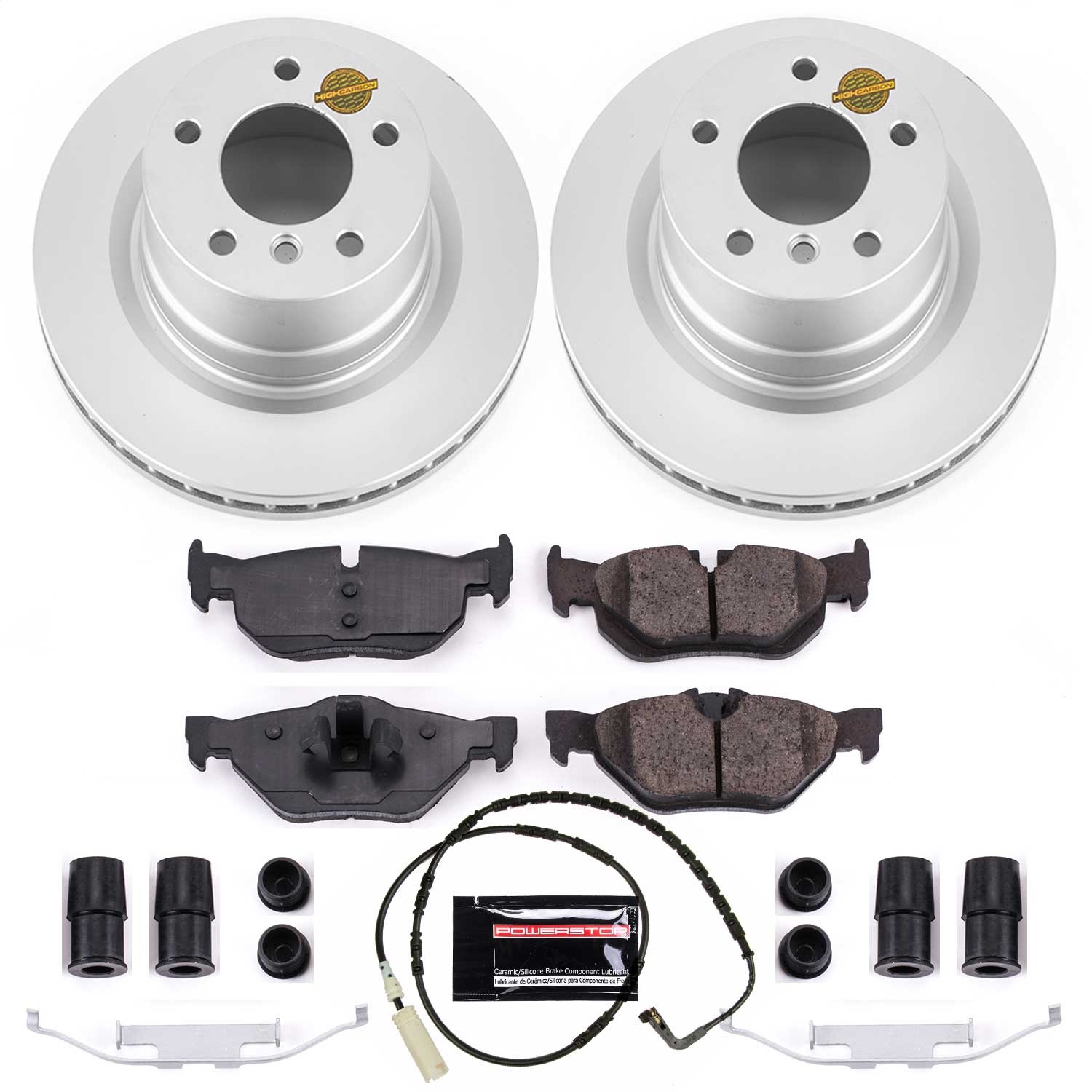 Power Stop - CRK5687 - Rear - Disc Brake Pad and Rotor Kit