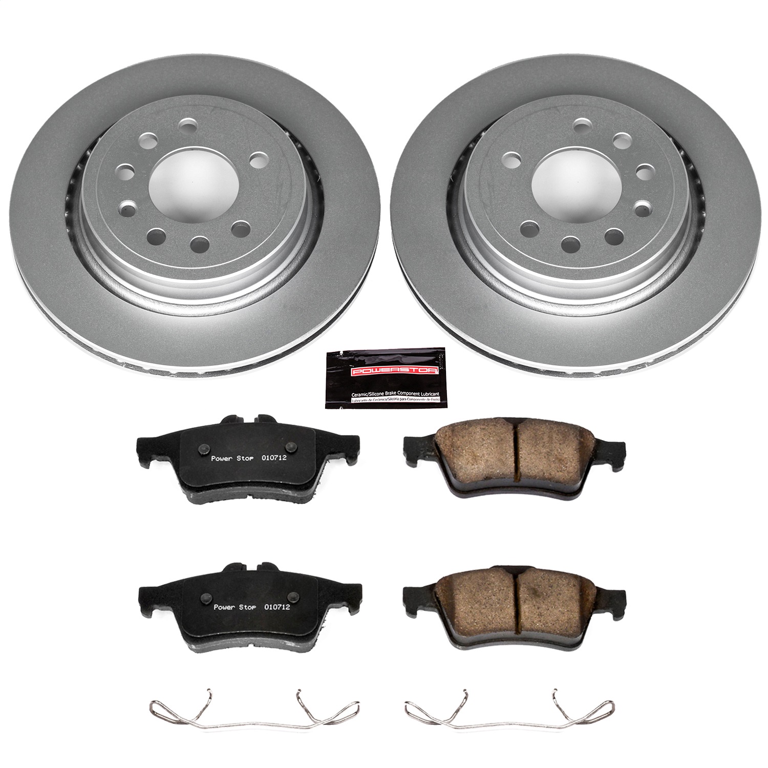 Power Stop - CRK5698 - Rear - Disc Brake Pad and Rotor Kit