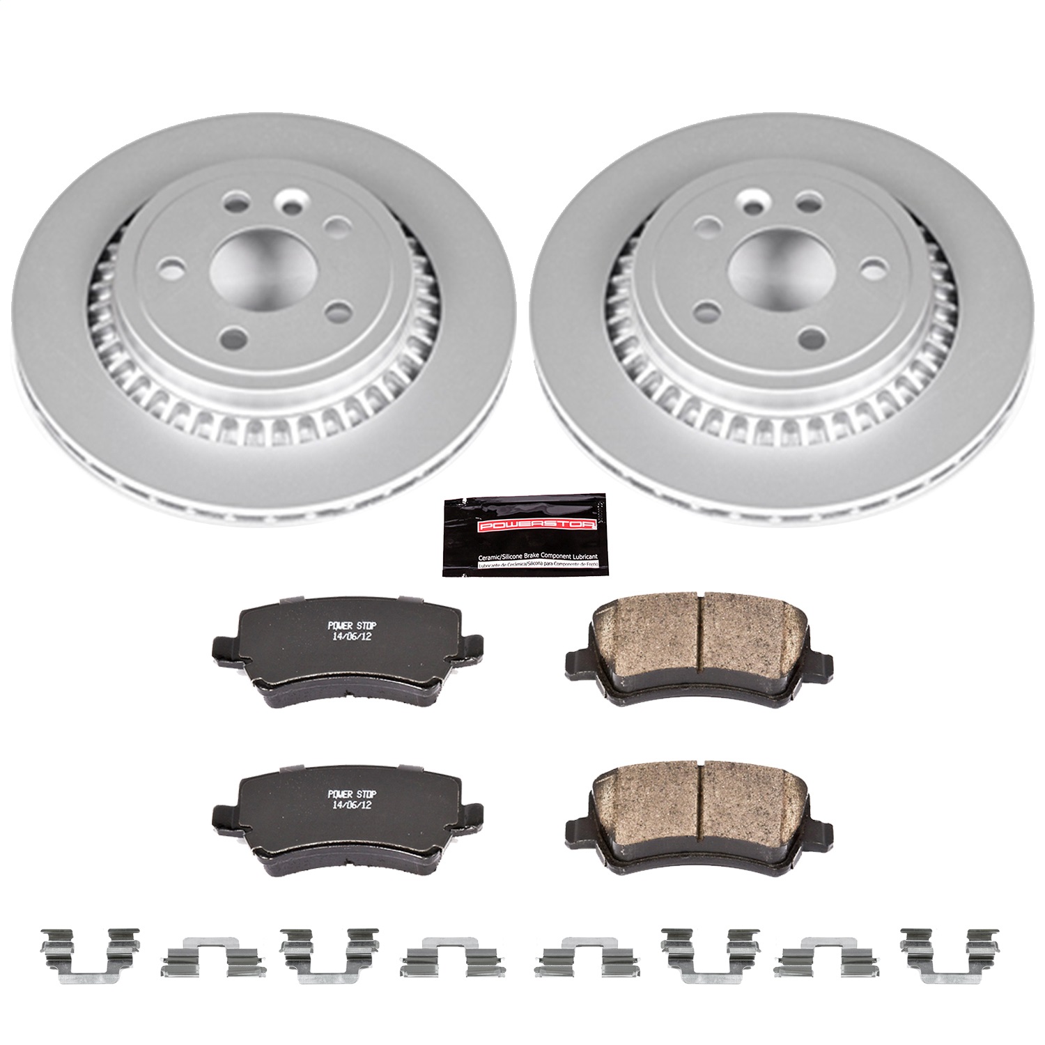 Power Stop - CRK5705 - Rear - Disc Brake Pad and Rotor Kit