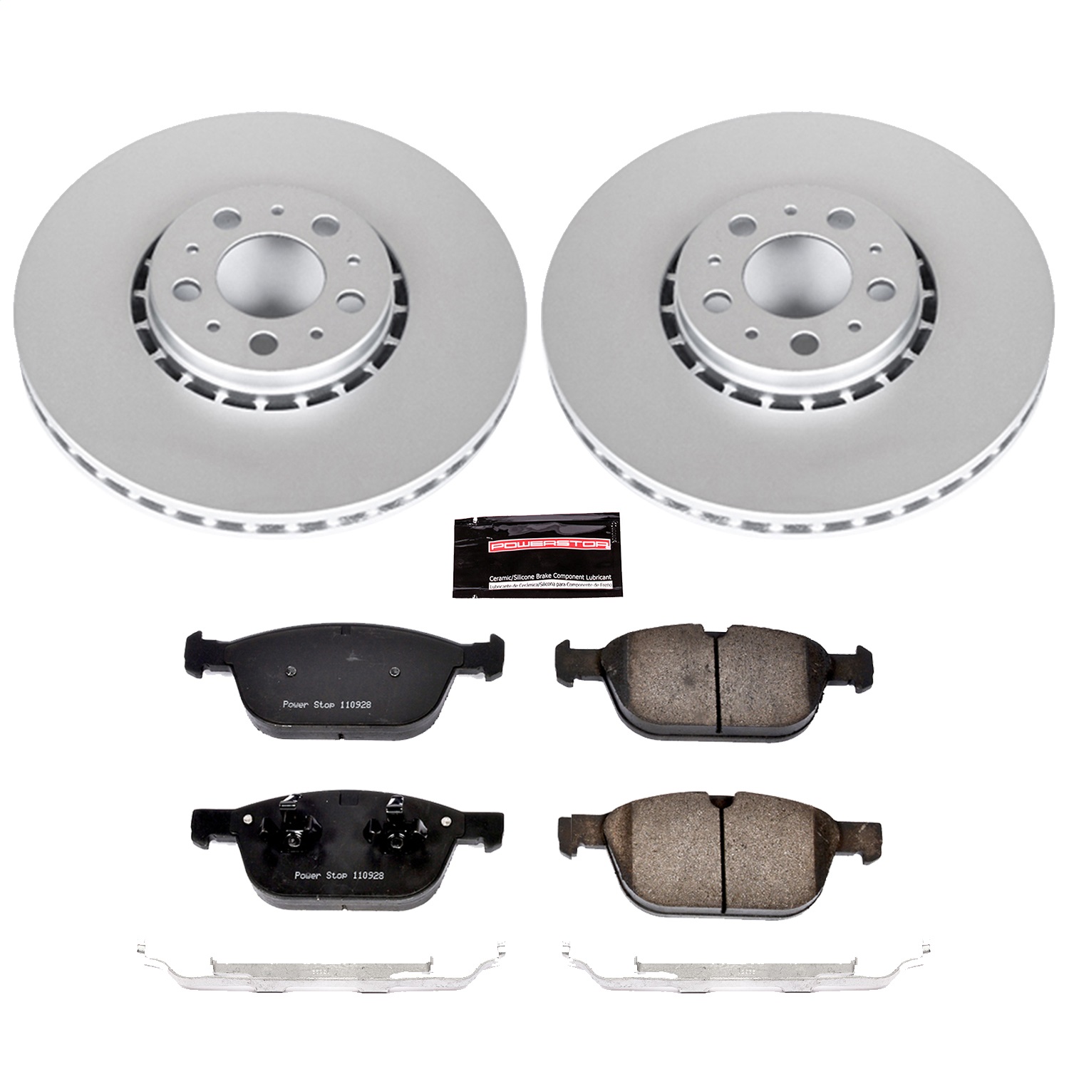 Power Stop - CRK5707 - Front - Disc Brake Pad and Rotor Kit