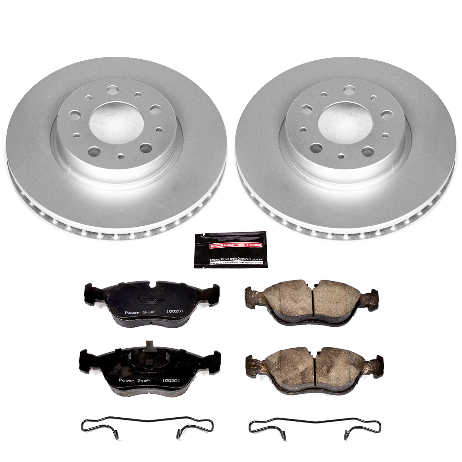 Power Stop - CRK572 - Front - Disc Brake Pad and Rotor Kit