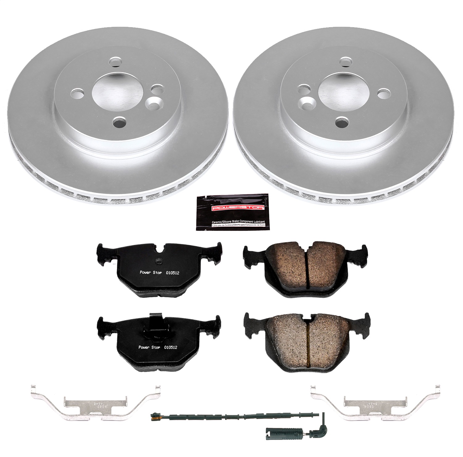 Power Stop - CRK5729 - Rear - Disc Brake Pad and Rotor Kit