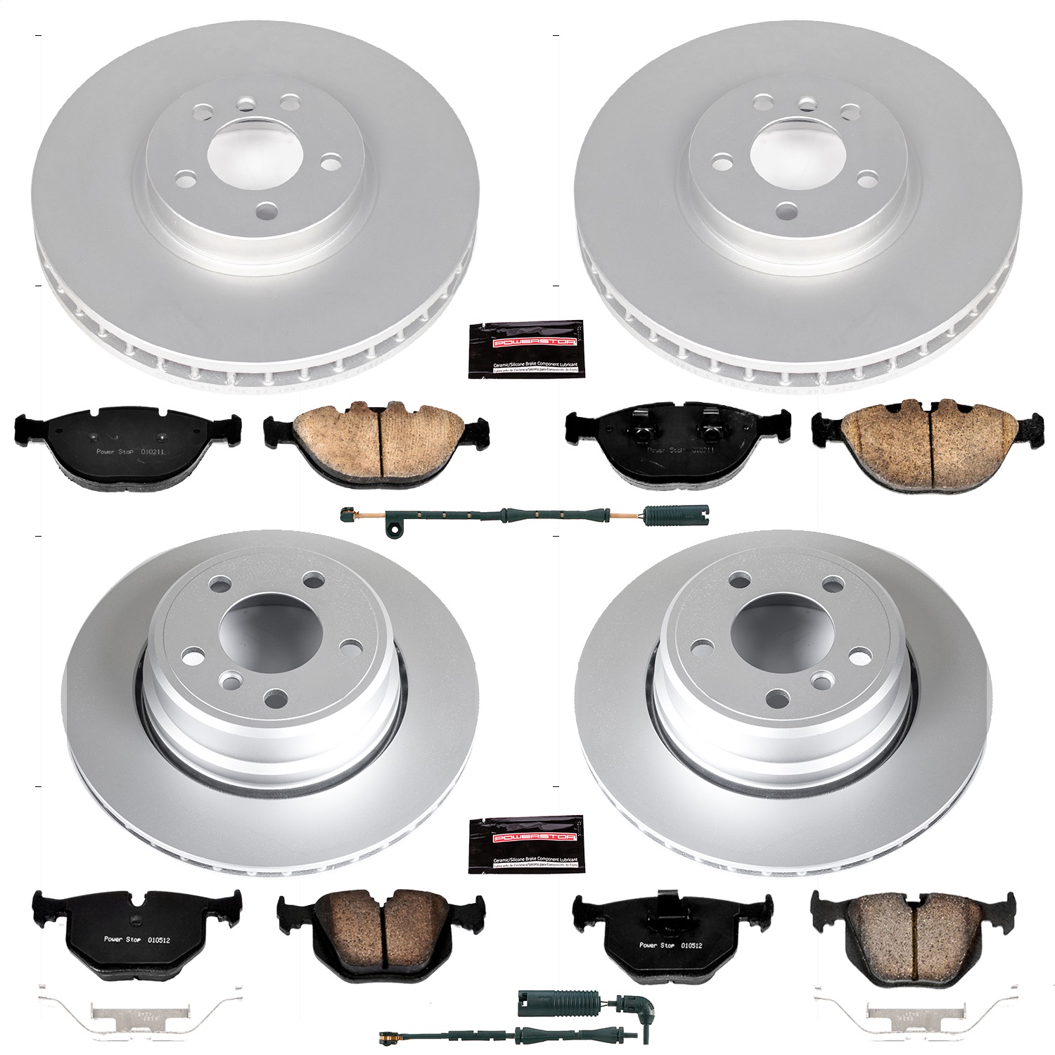 Power Stop - CRK5733 - Front and Rear - Disc Brake Pad and Rotor Kit