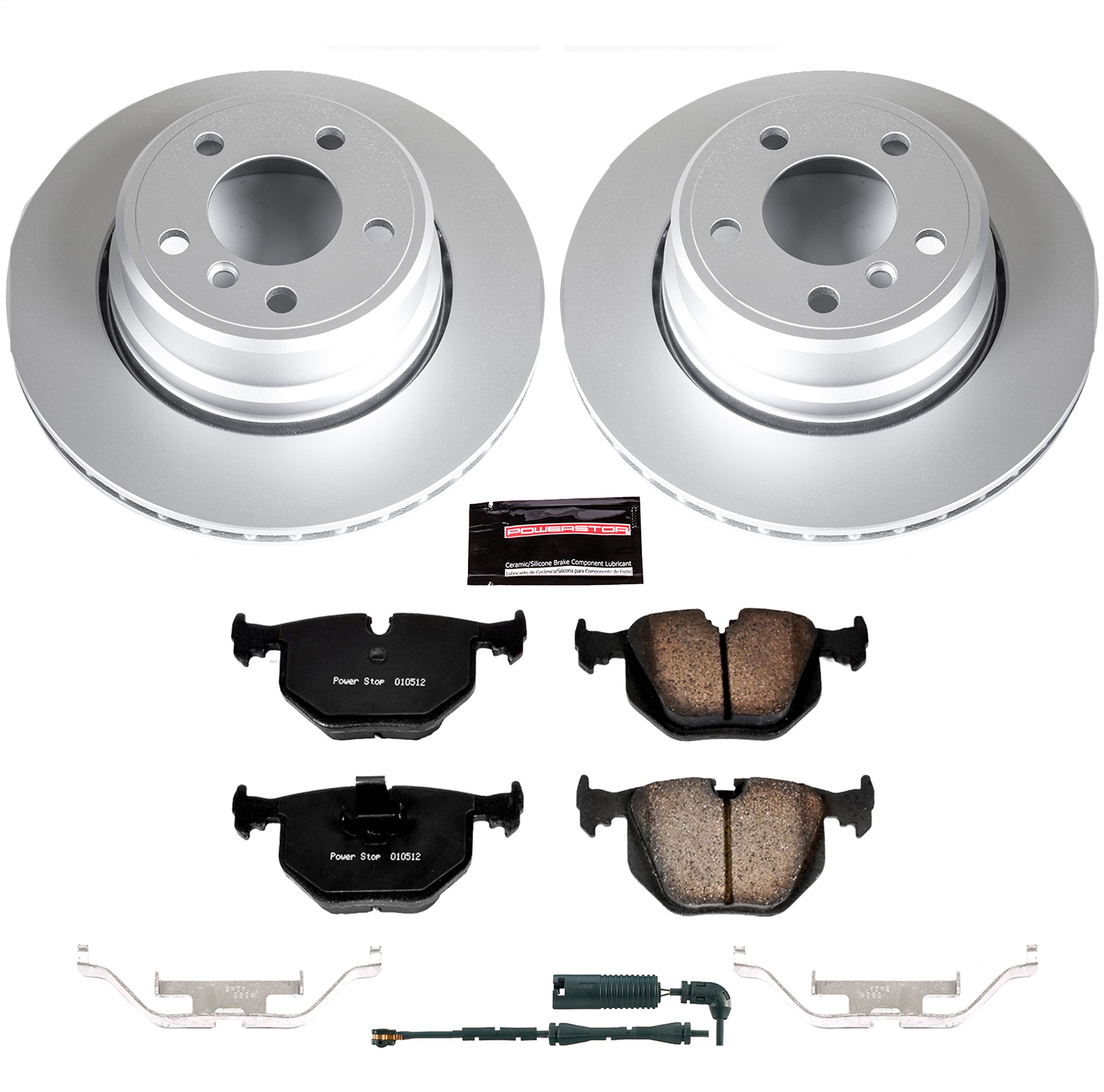 Power Stop - CRK5734 - Rear - Disc Brake Pad and Rotor Kit