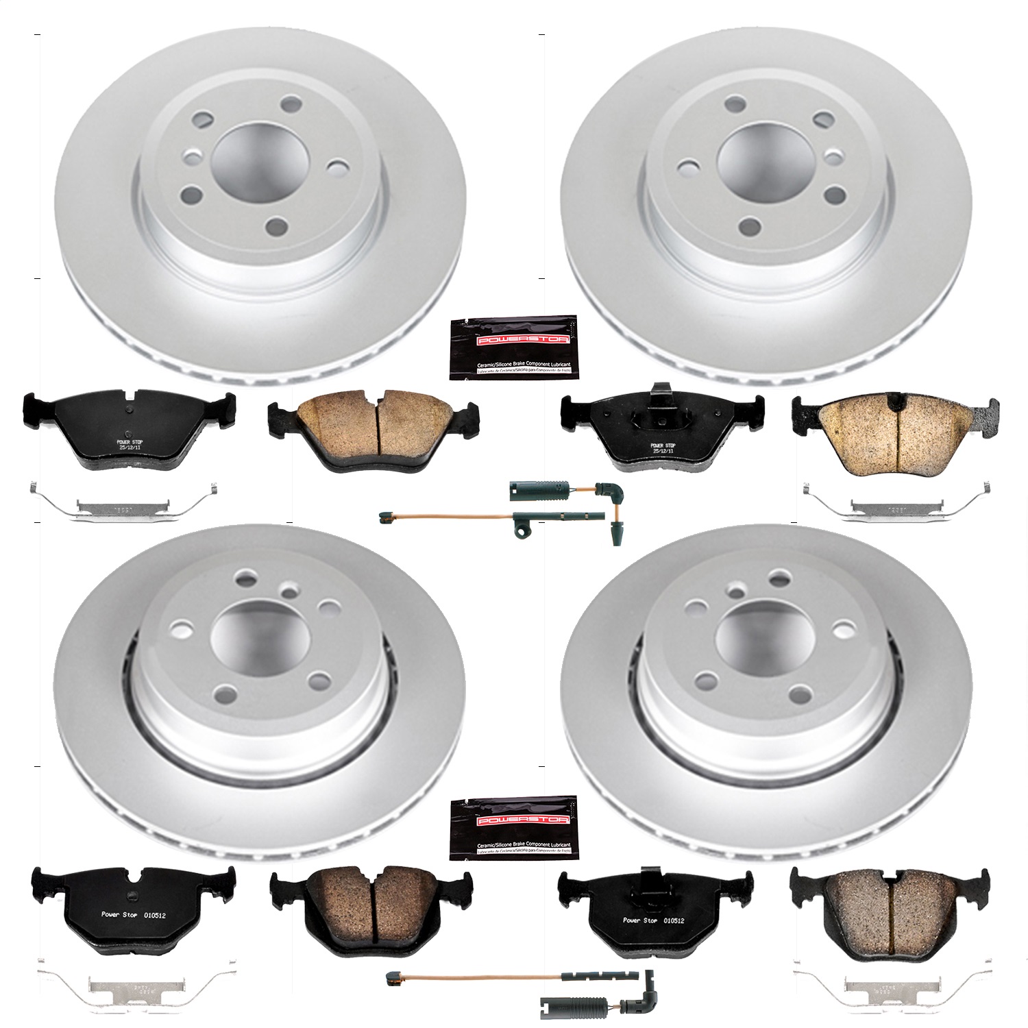 Power Stop - CRK5737 - Front and Rear - Disc Brake Pad and Rotor Kit