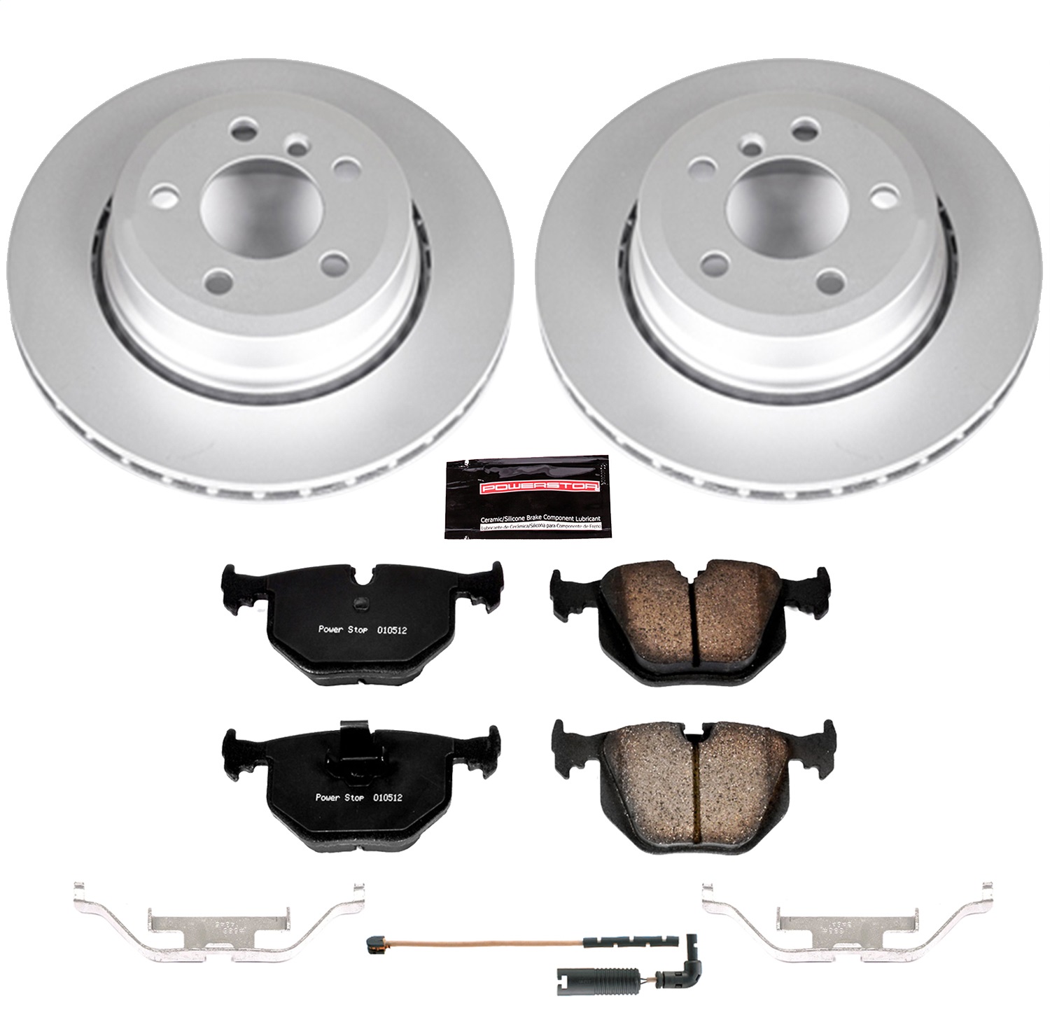 Power Stop - CRK5738 - Rear - Disc Brake Pad and Rotor Kit