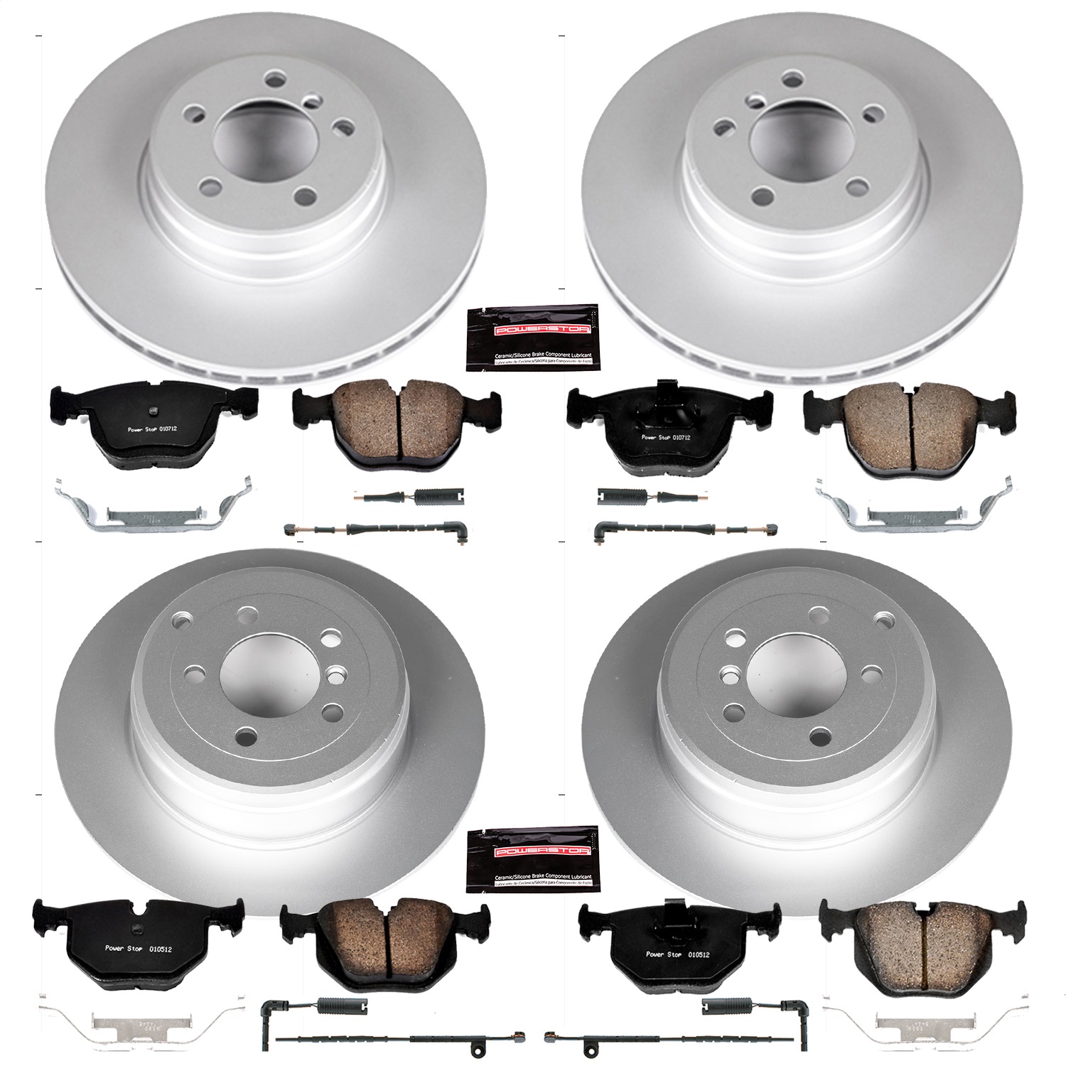 Power Stop - CRK5741 - Front and Rear - Disc Brake Pad and Rotor Kit