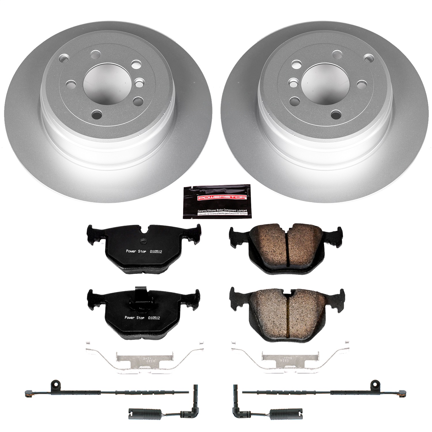 Power Stop - CRK5742 - Rear - Disc Brake Pad and Rotor Kit