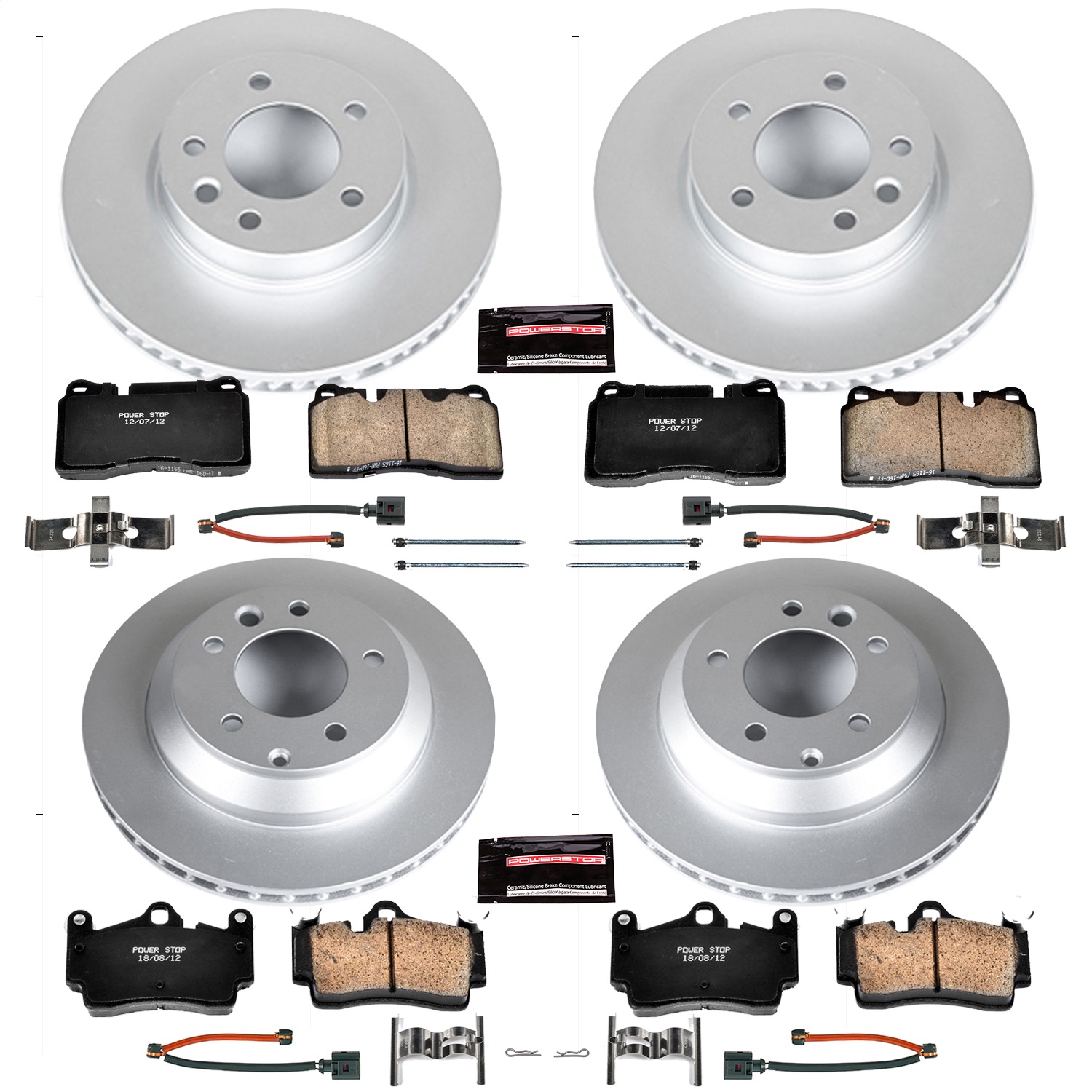 Power Stop - CRK5745 - Front and Rear - Disc Brake Pad and Rotor Kit