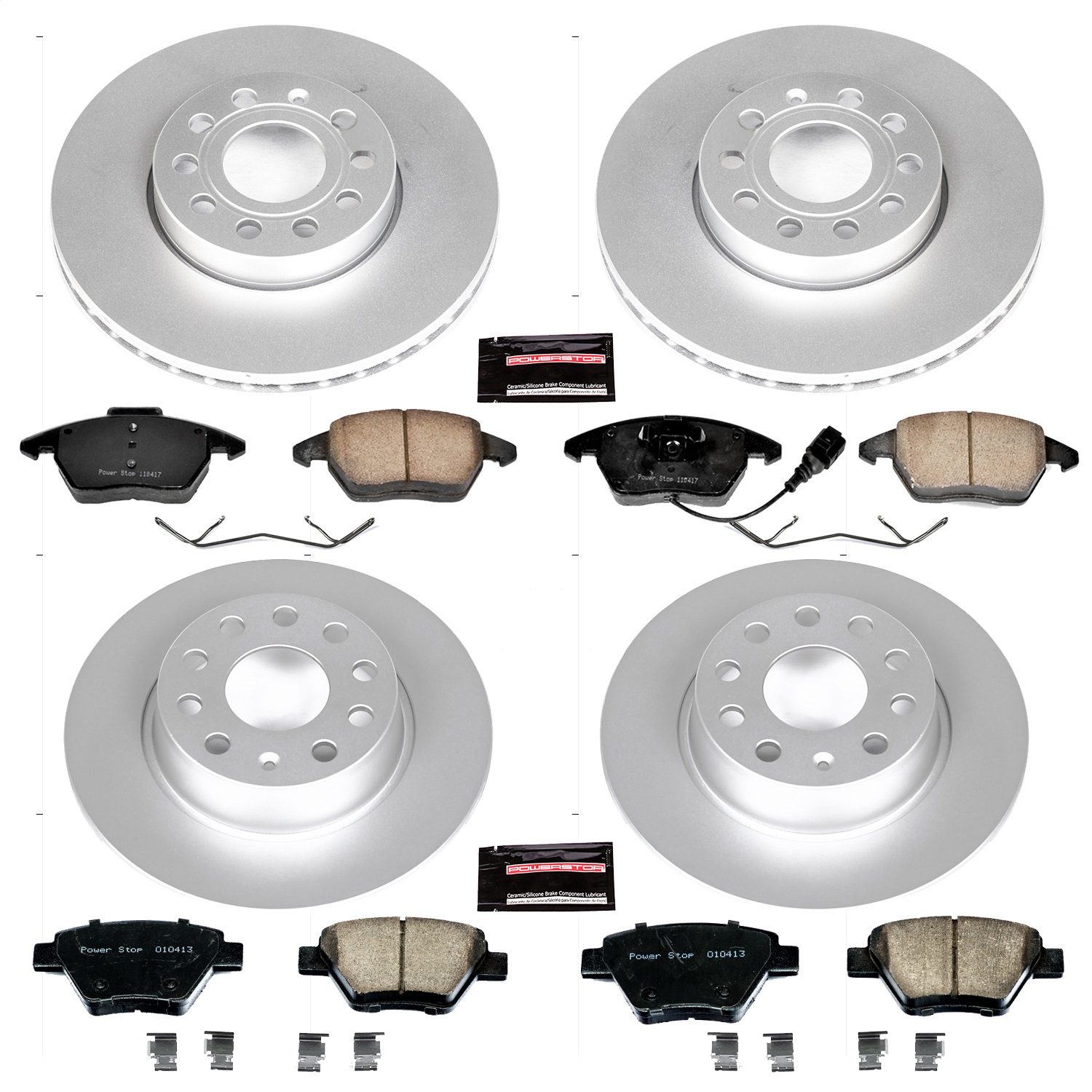 Power Stop - CRK5747 - Front and Rear - Disc Brake Pad and Rotor Kit