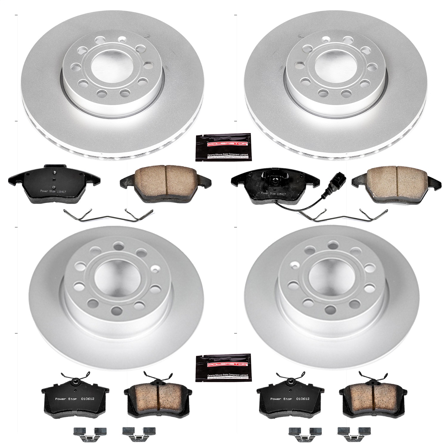 Power Stop - CRK5749 - Front and Rear - Disc Brake Pad and Rotor Kit