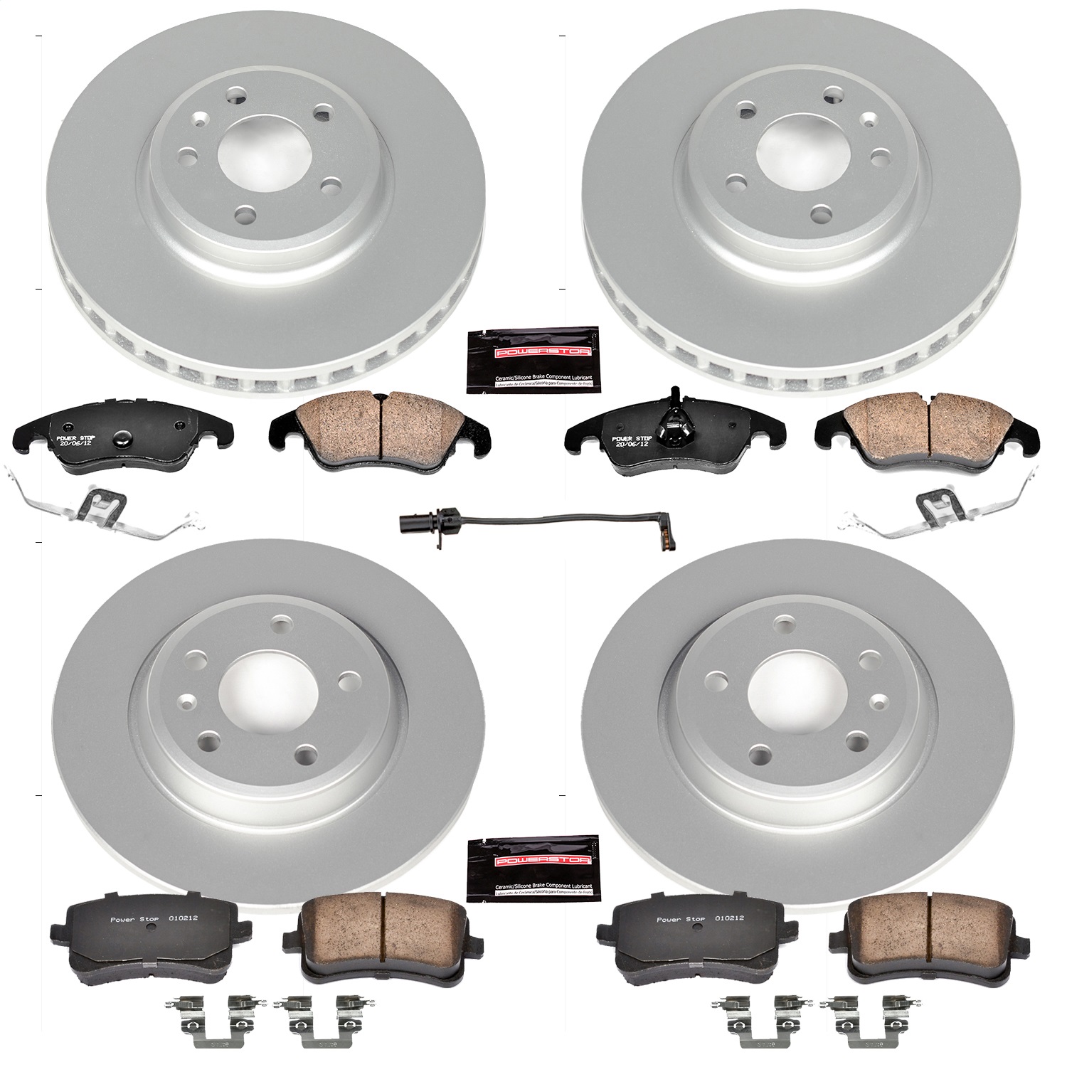 Power Stop - CRK5754 - Front and Rear - Disc Brake Pad and Rotor Kit