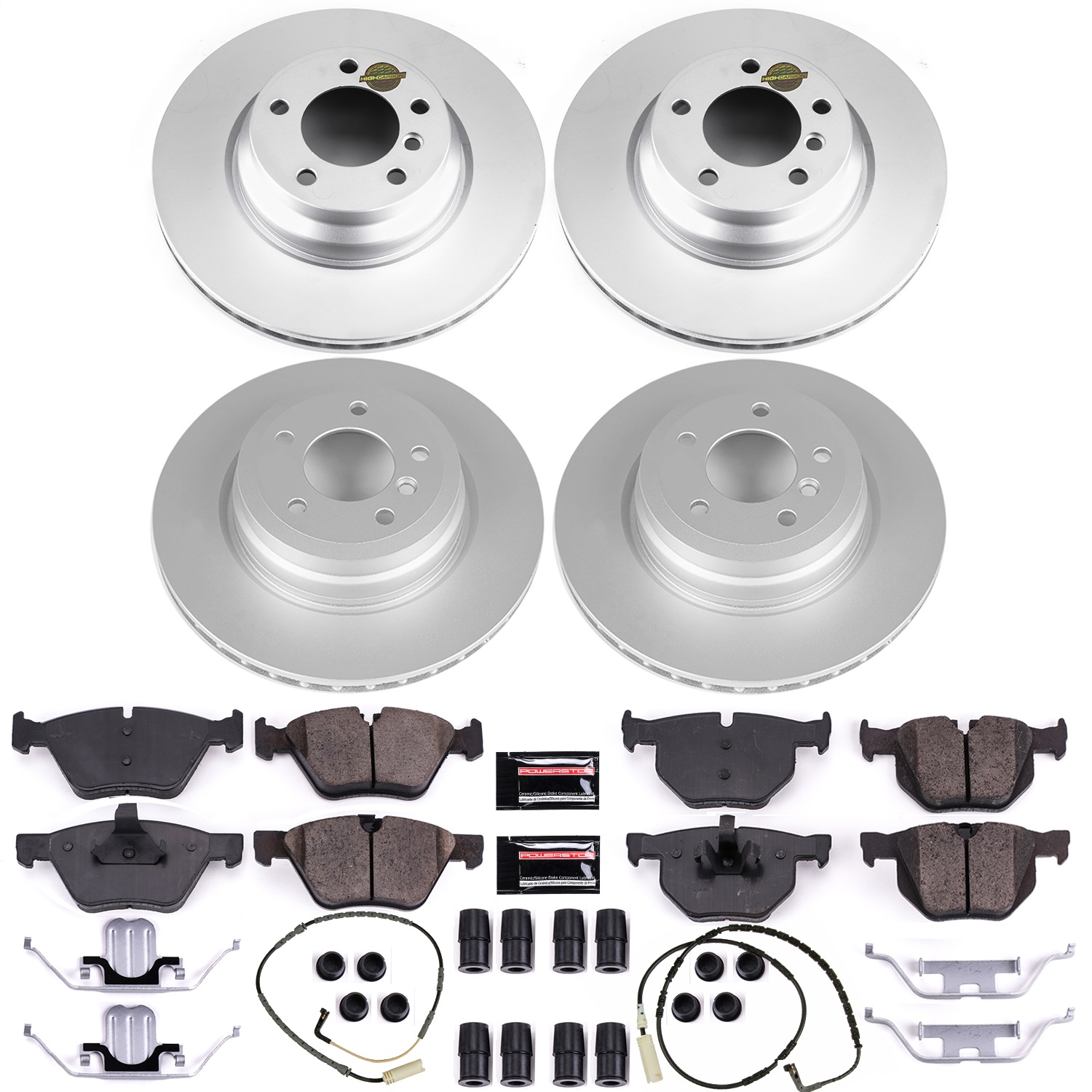 Power Stop - CRK5768 - Front and Rear - Disc Brake Pad and Rotor Kit