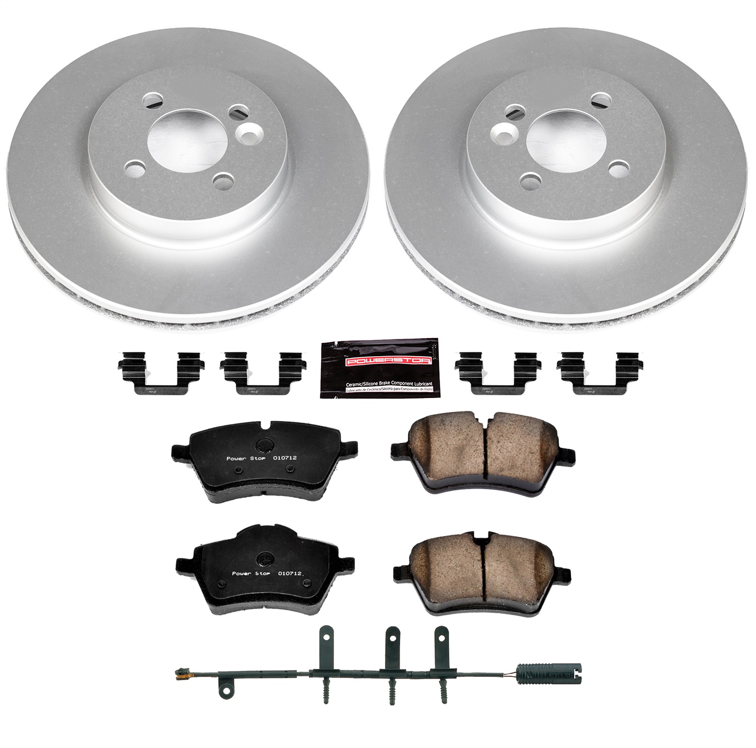 Power Stop - CRK5784 - Front - Disc Brake Pad and Rotor Kit