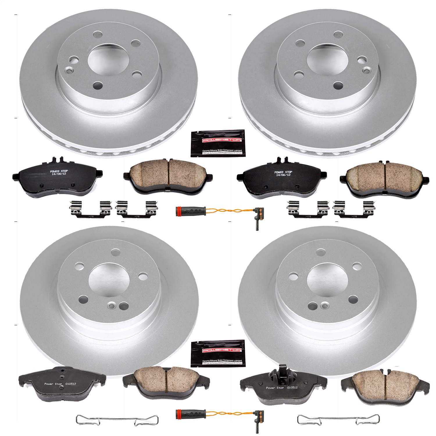 Power Stop - CRK5791 - Front and Rear - Disc Brake Pad and Rotor Kit